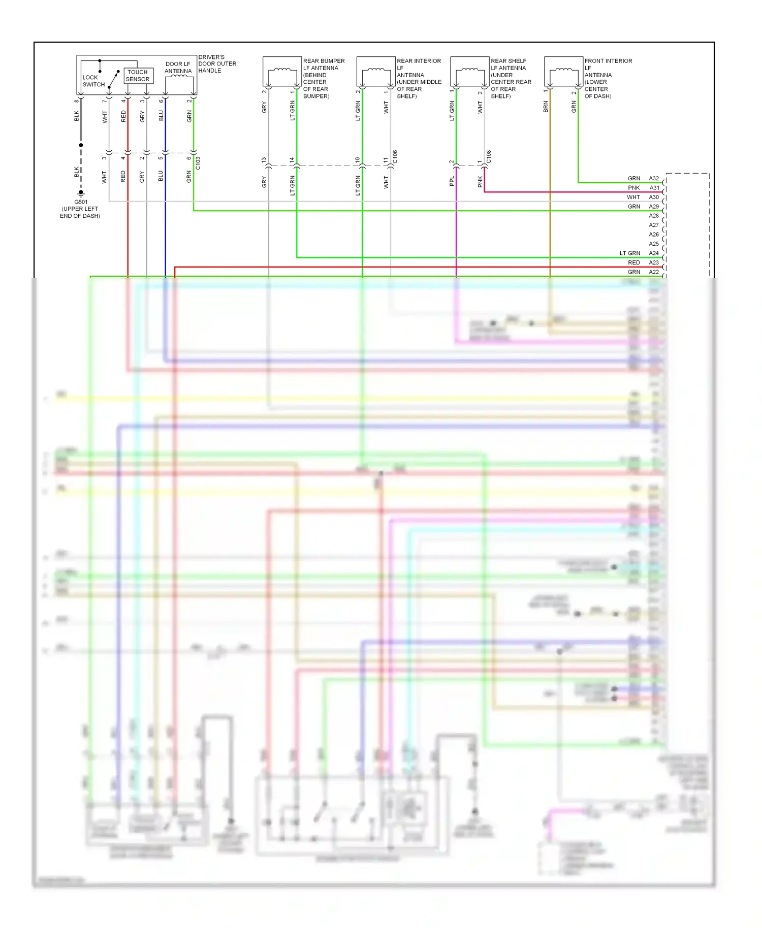 Wiring diagram lock switch for Honda Accord IX (2012-2016) (1 of 4)