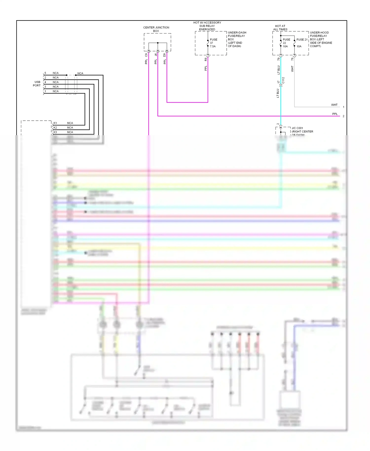 Wiring diagram nca for Honda Accord IX (2012-2016) (27 of 37)