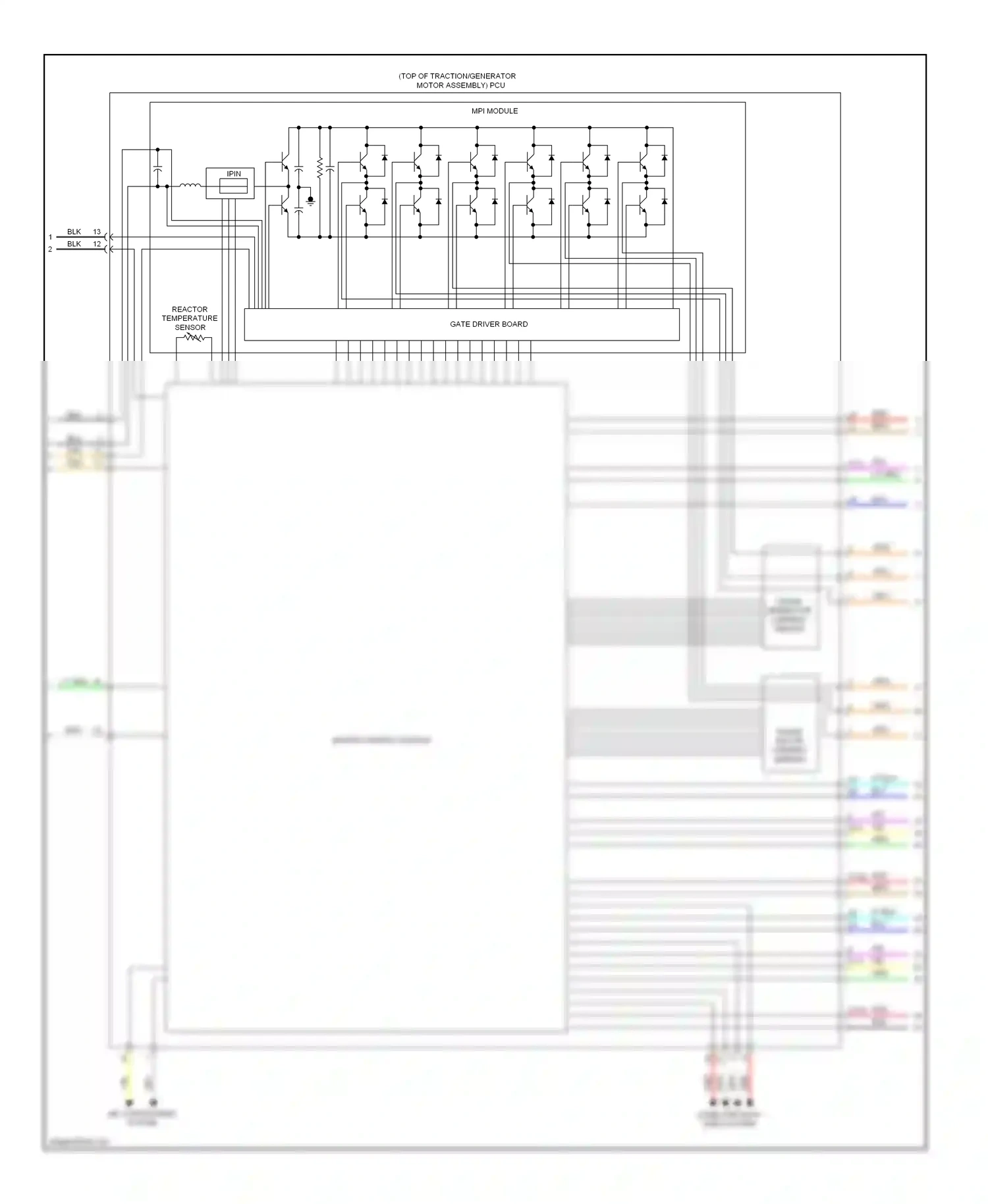 Wiring diagram phase generator current sensor for Honda Accord IX (2012-2016) (1 of 1)