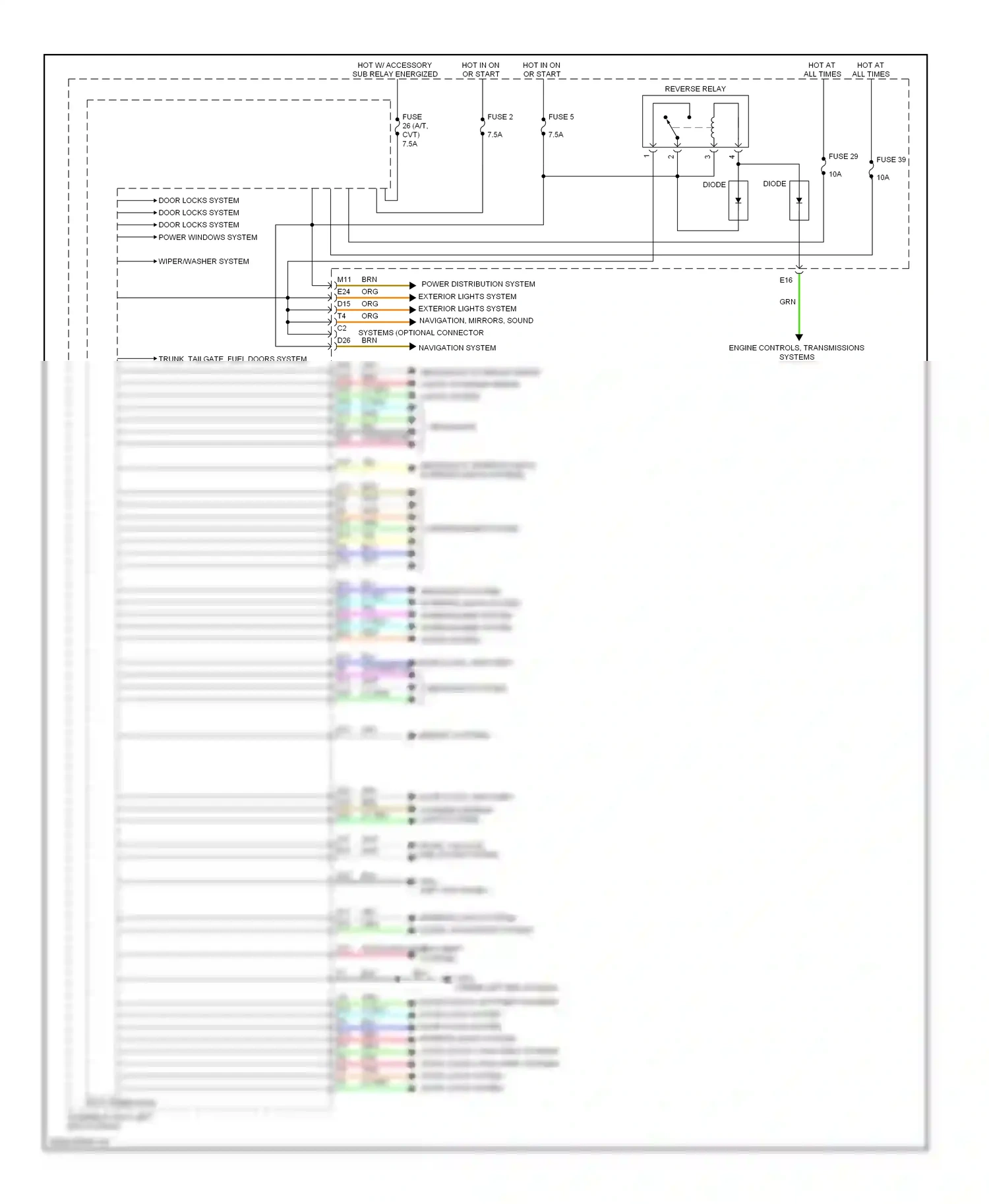 Wiring diagram red for Honda Accord IX (2012-2016) (21 of 253)