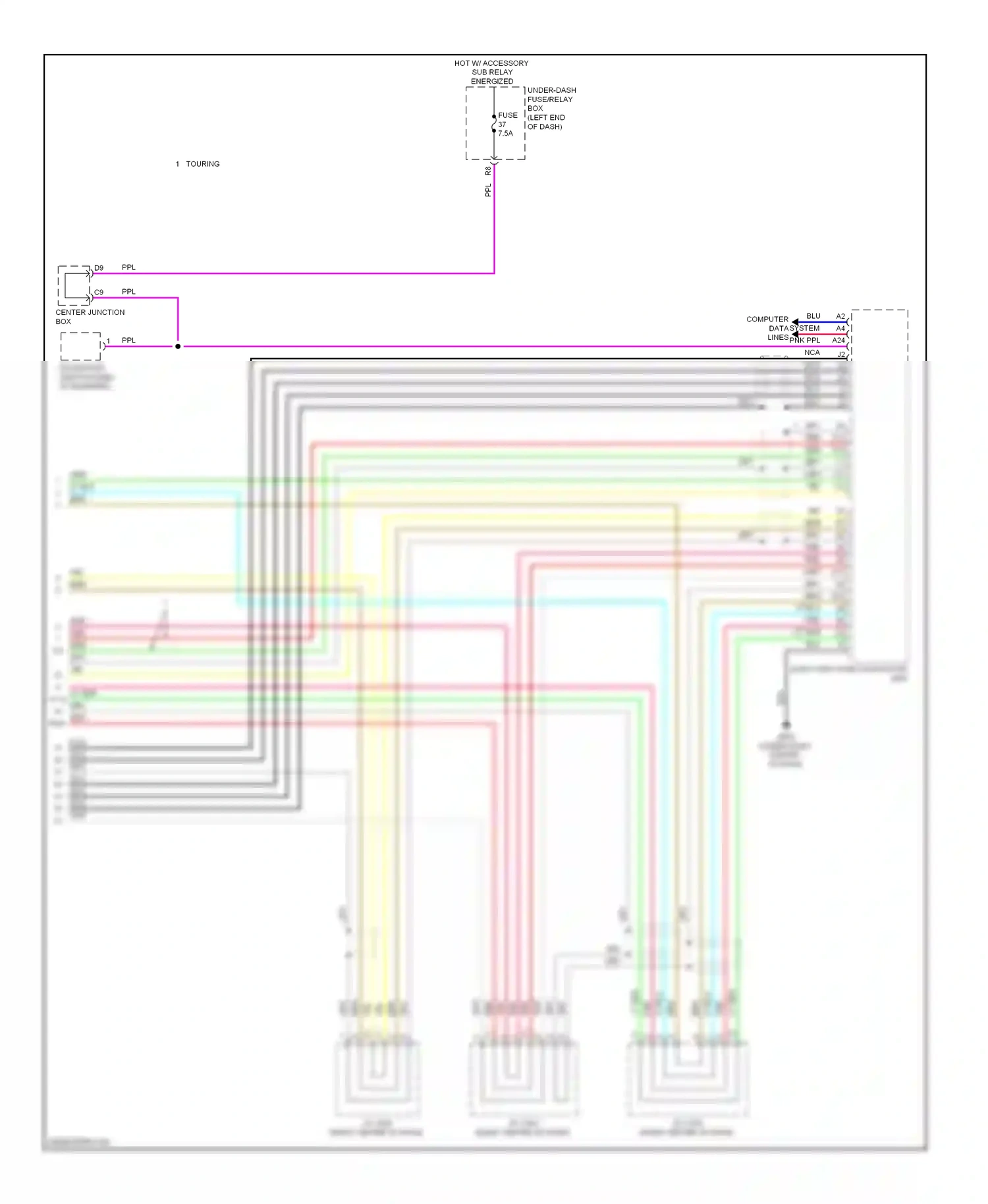 Wiring diagram red for Honda Accord IX (2012-2016) (123 of 253)
