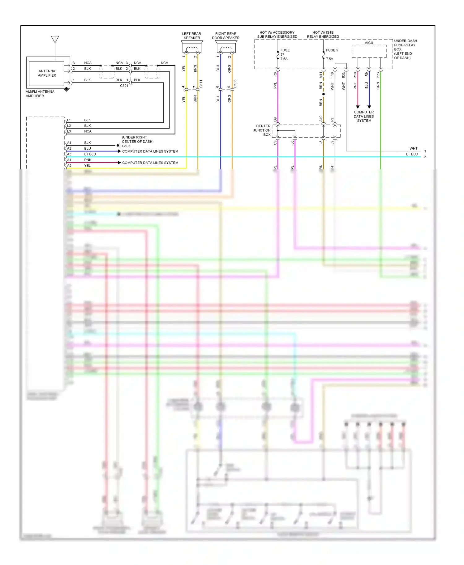 Wiring diagram volume down switch for Honda Accord IX (2012-2016) (1 of 10)