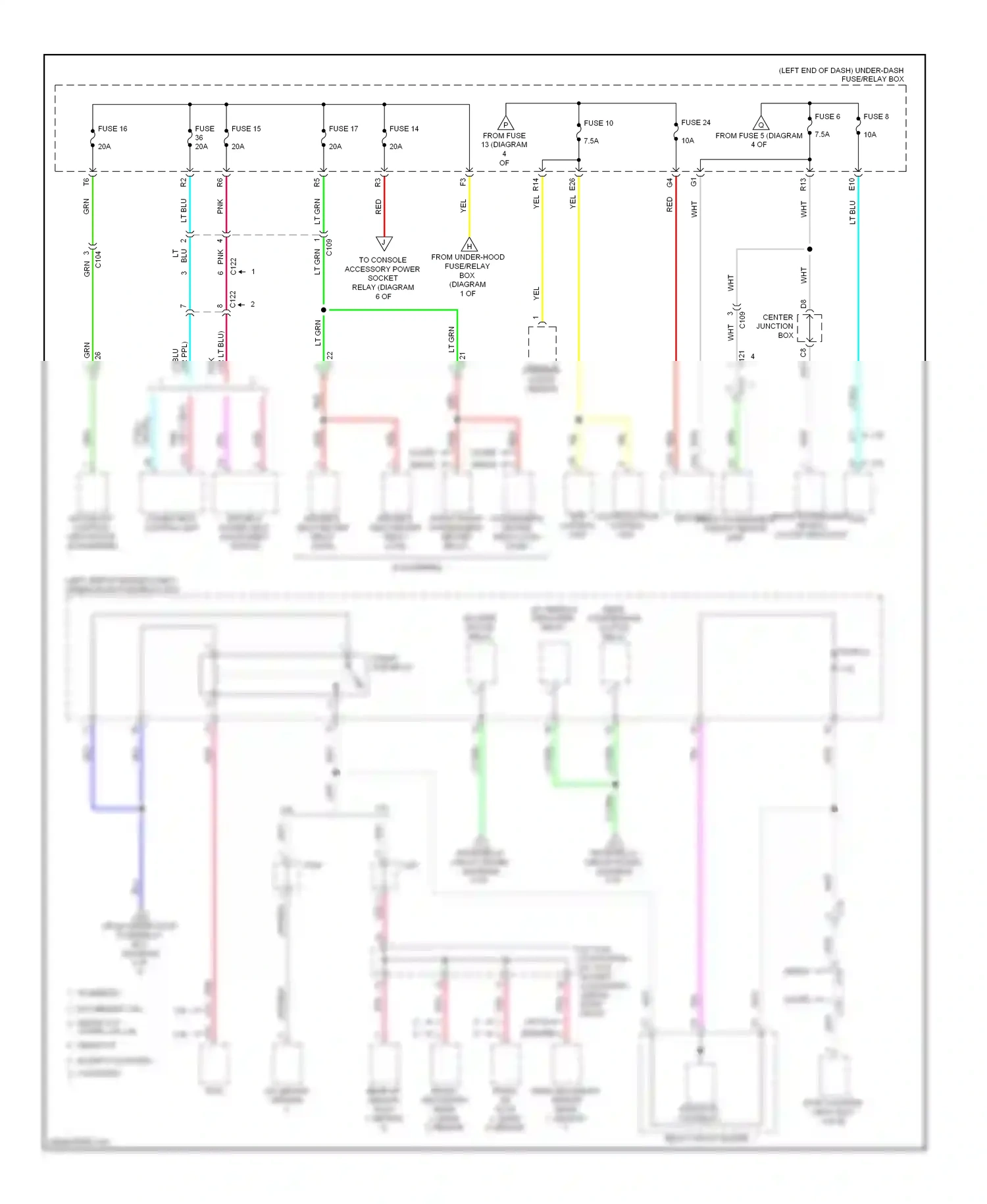 Wiring diagram vsa modulator control unit for Honda Accord IX (2012-2016) (4 of 6)