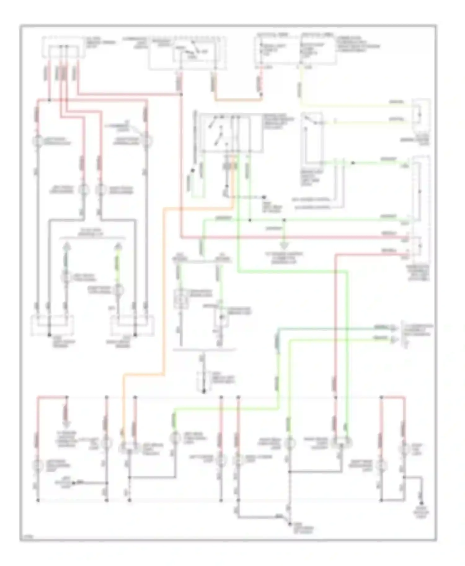 Accord Honda V (1993-1998): Exterior light circuit, coupe & sedan (1 of 2)