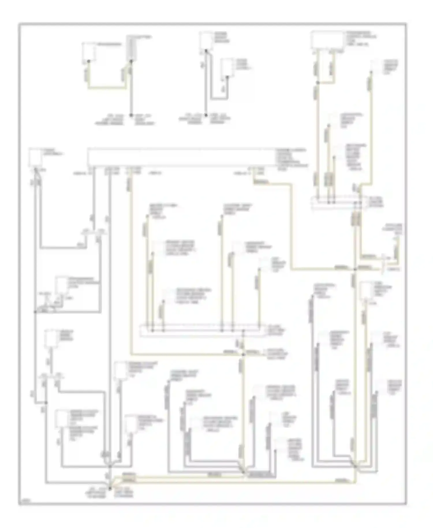 Accord Honda V (1993-1998): Ground distribution circuit (1 of 4)