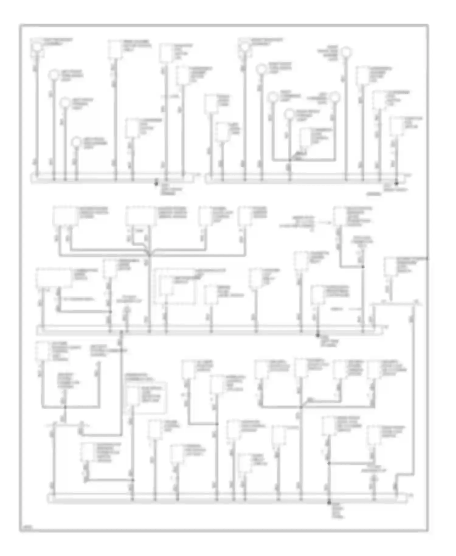 Accord Honda V (1993-1998): Ground distribution circuit (2 of 4)