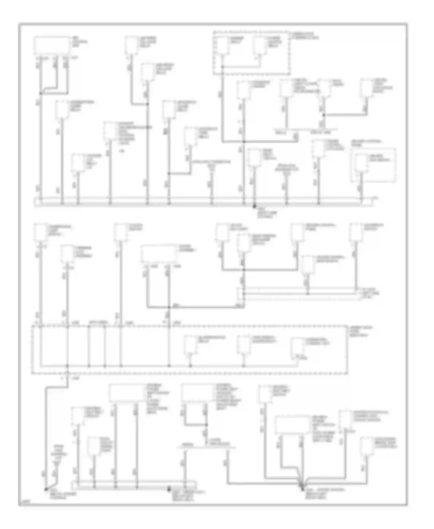 Accord Honda V (1993-1998): Ground distribution circuit (3 of 4)