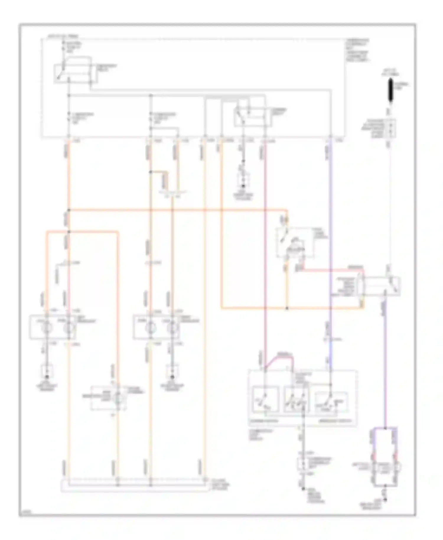 Accord Honda V (1993-1998): Headlight circuit, without drl