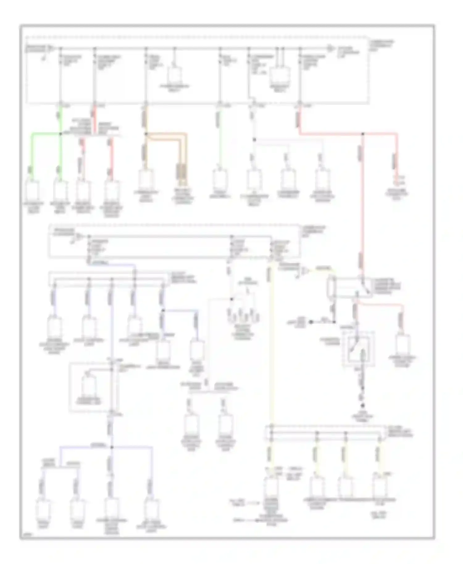 Accord Honda V (1993-1998): Power distribution circuit (2 of 4)