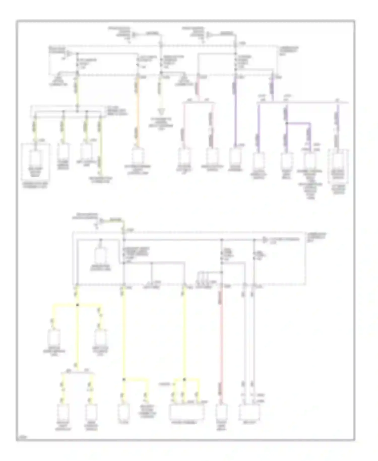 Accord Honda V (1993-1998): Power distribution circuit (3 of 4)