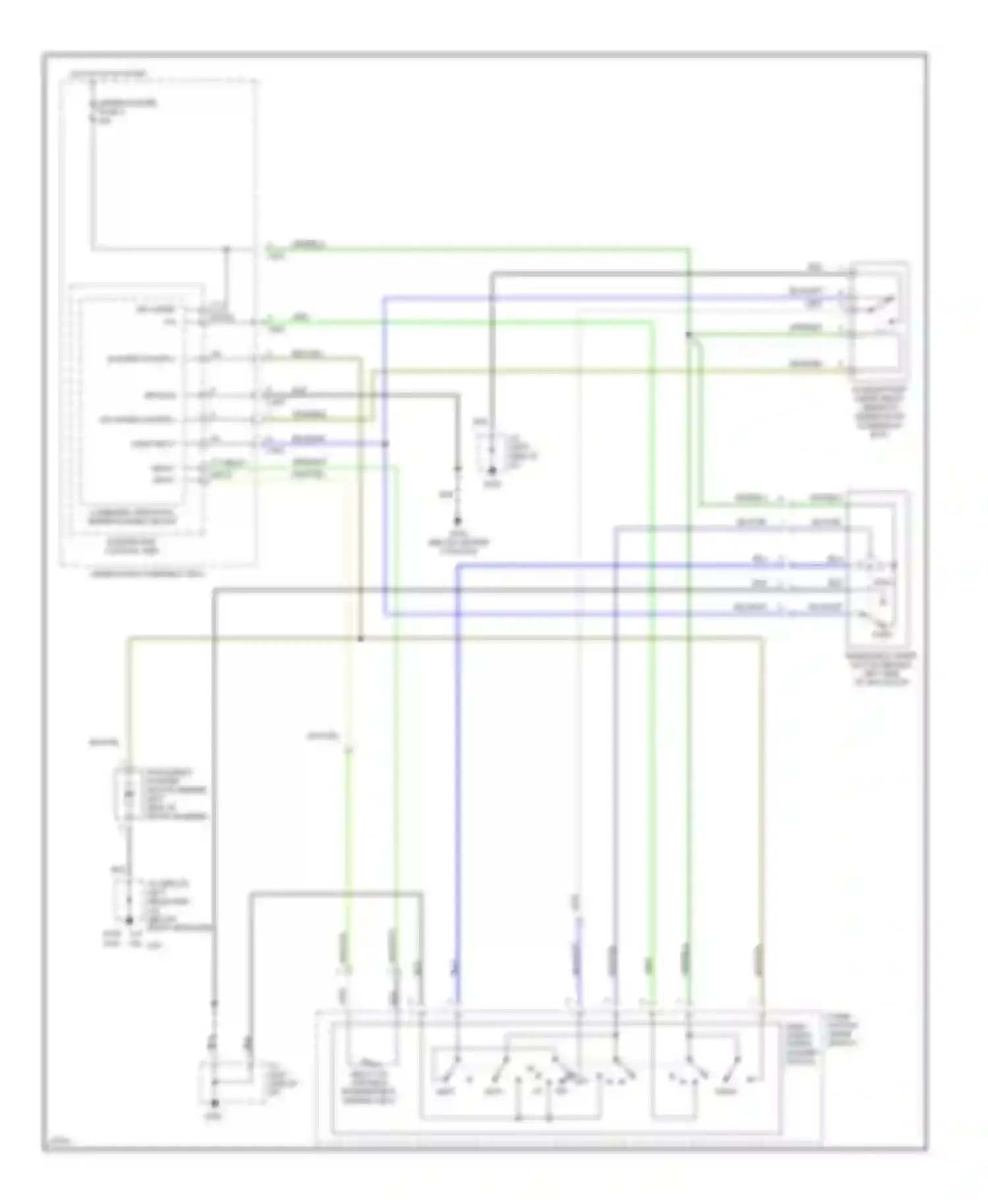 Accord Honda V (1993-1998): Front wiper/washer circuit