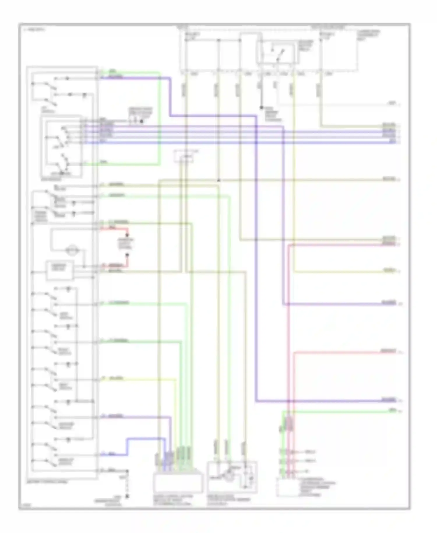 Wiring diagram a/c switch for Honda Accord V (1993-1998) (1 of 1)