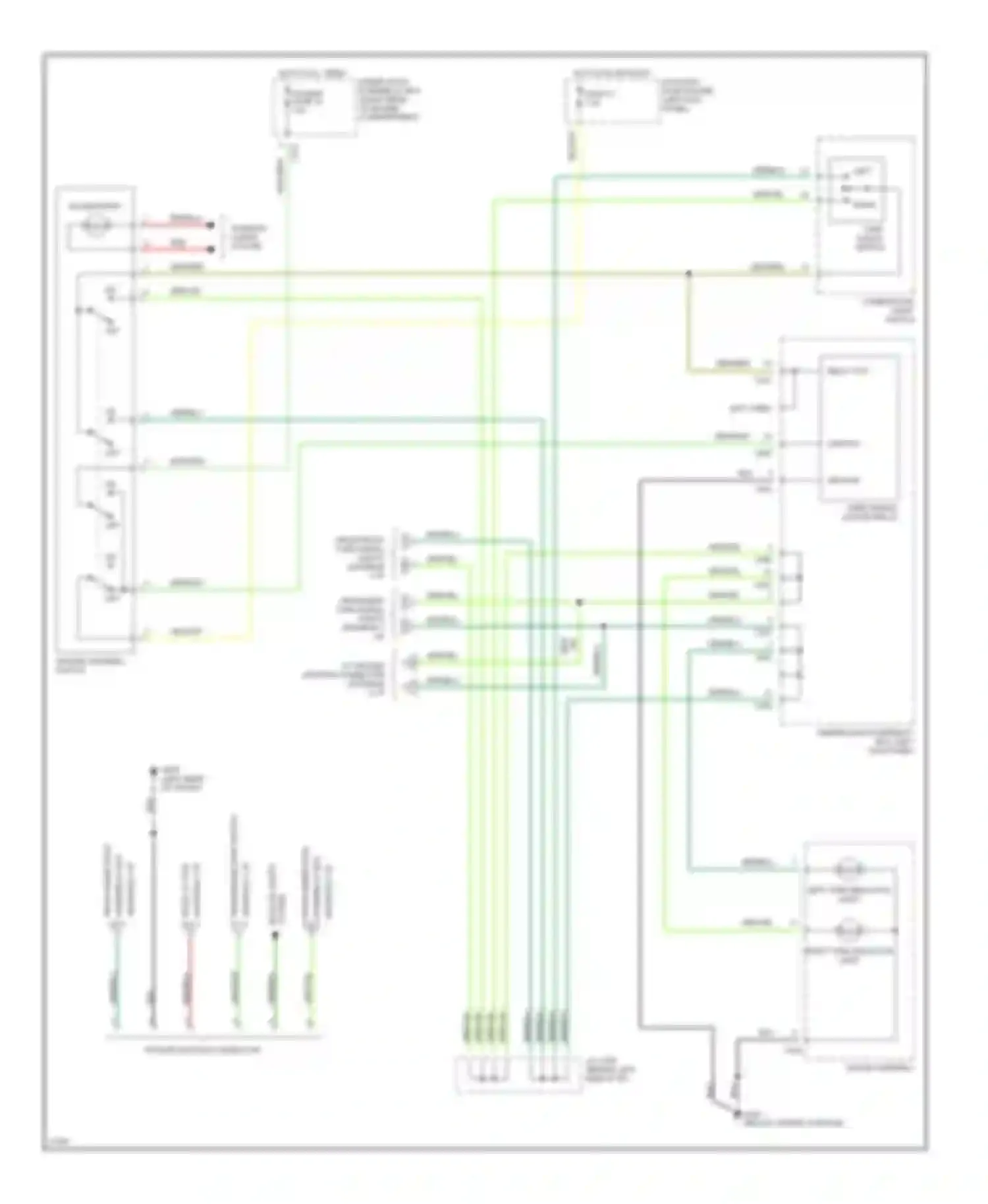 Wiring diagram combination light switch for Honda Accord V (1993-1998) (3 of 11)