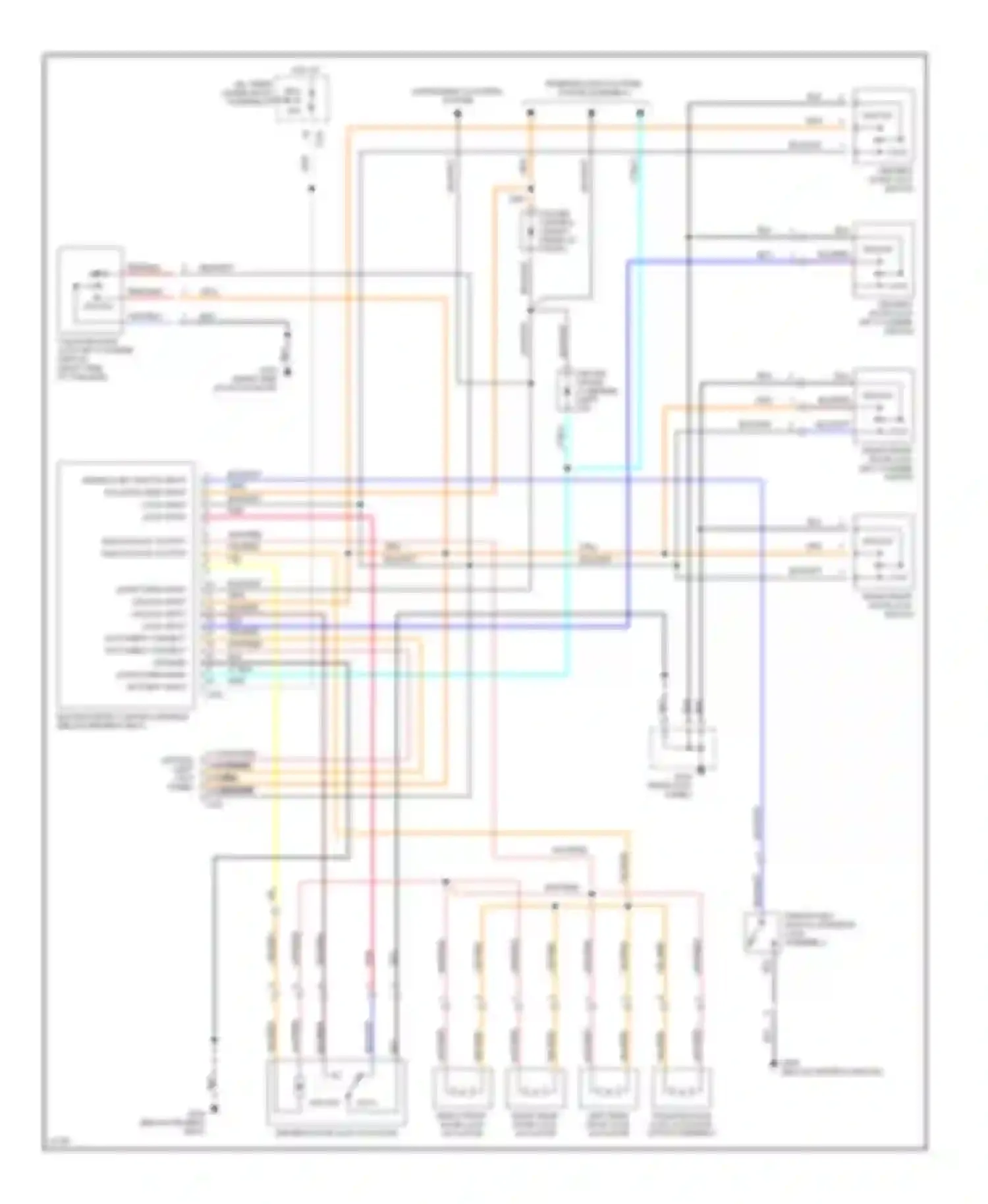 Wiring diagram instrument clusters system for Honda Accord V (1993-1998) (1 of 1)