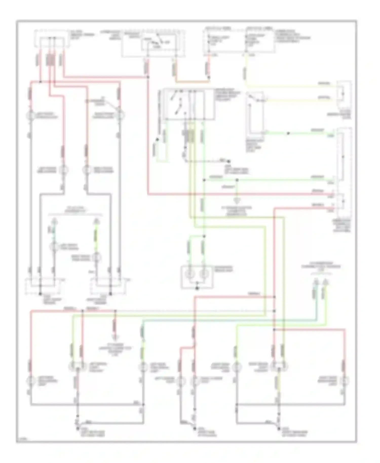Wiring diagram left front turn signal for Honda Accord V (1993-1998) (2 of 2)