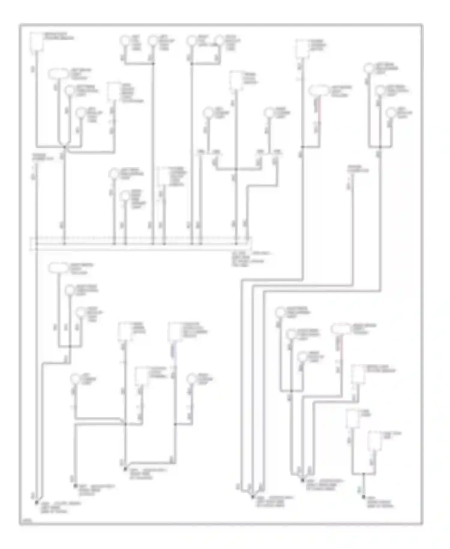 Wiring diagram right rear side marker light for Honda Accord V (1993-1998) (3 of 3)