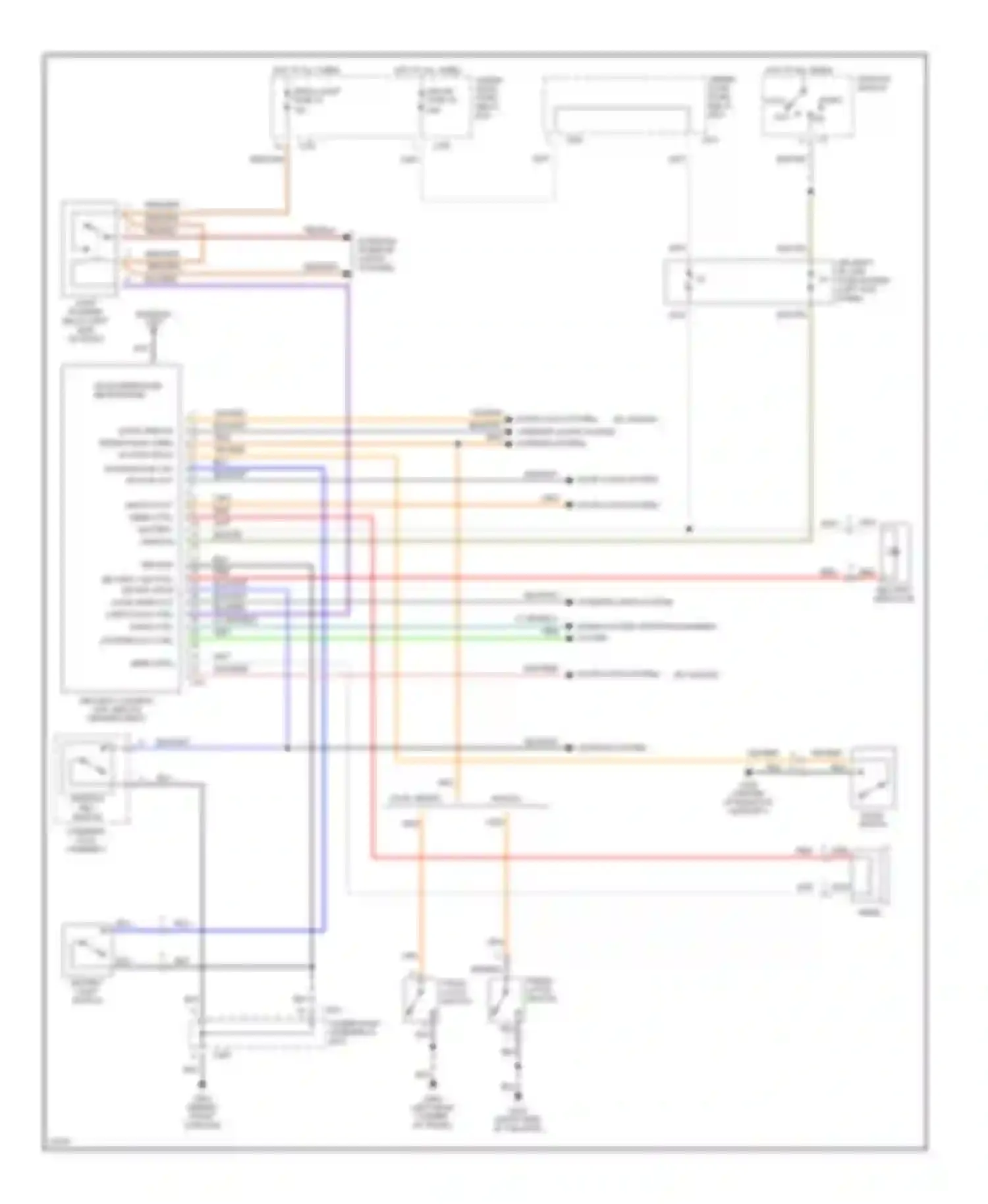 Wiring diagram warning system for Honda Accord V (1993-1998) (1 of 1)