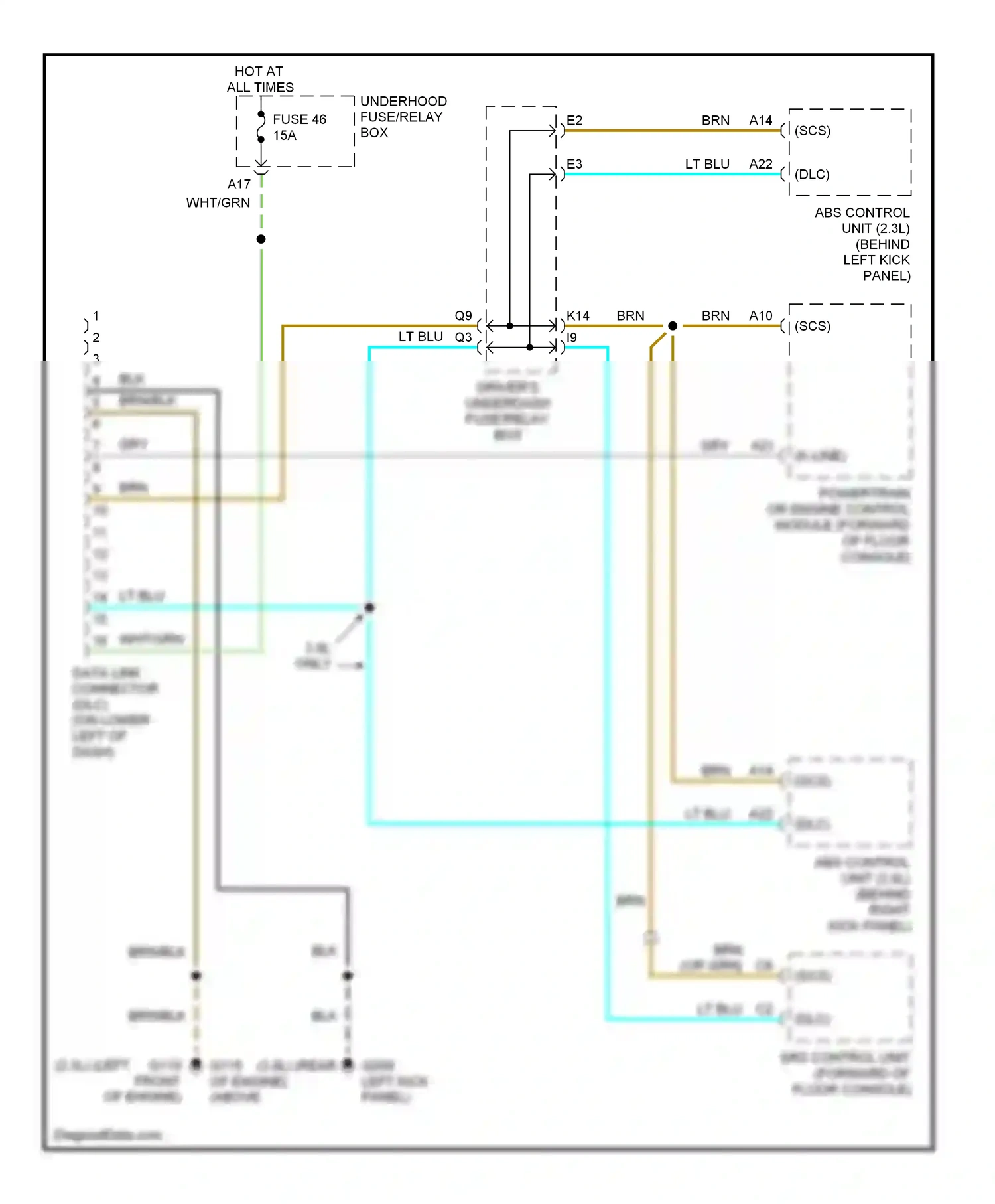 Computer data lines — Computer data lines. Honda Accord VI (1997-2002)