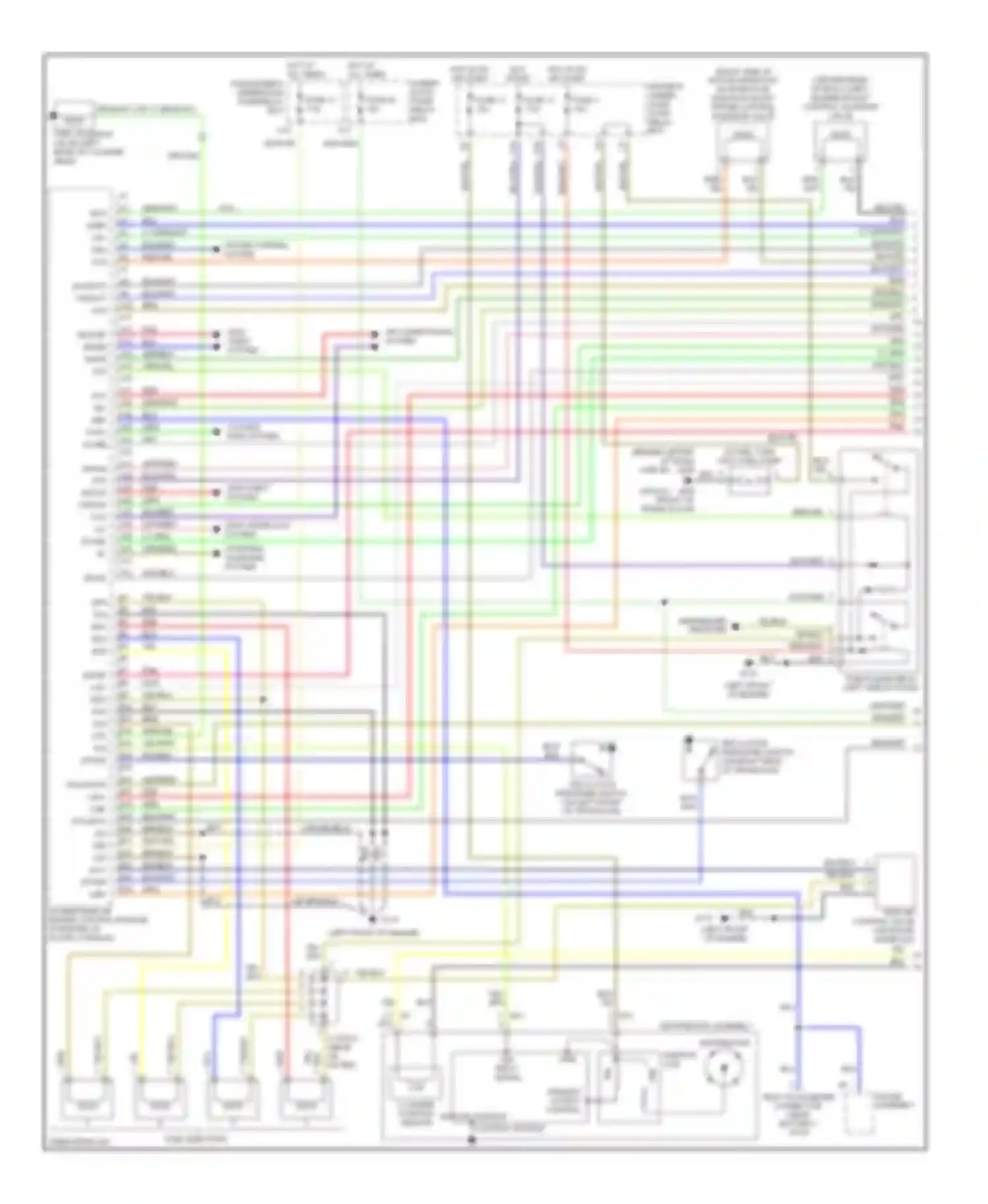 Accord Honda VI (1997-2002): Wiring diagram engine performance 2.3ls, with ultra low emissions (1 of 3)