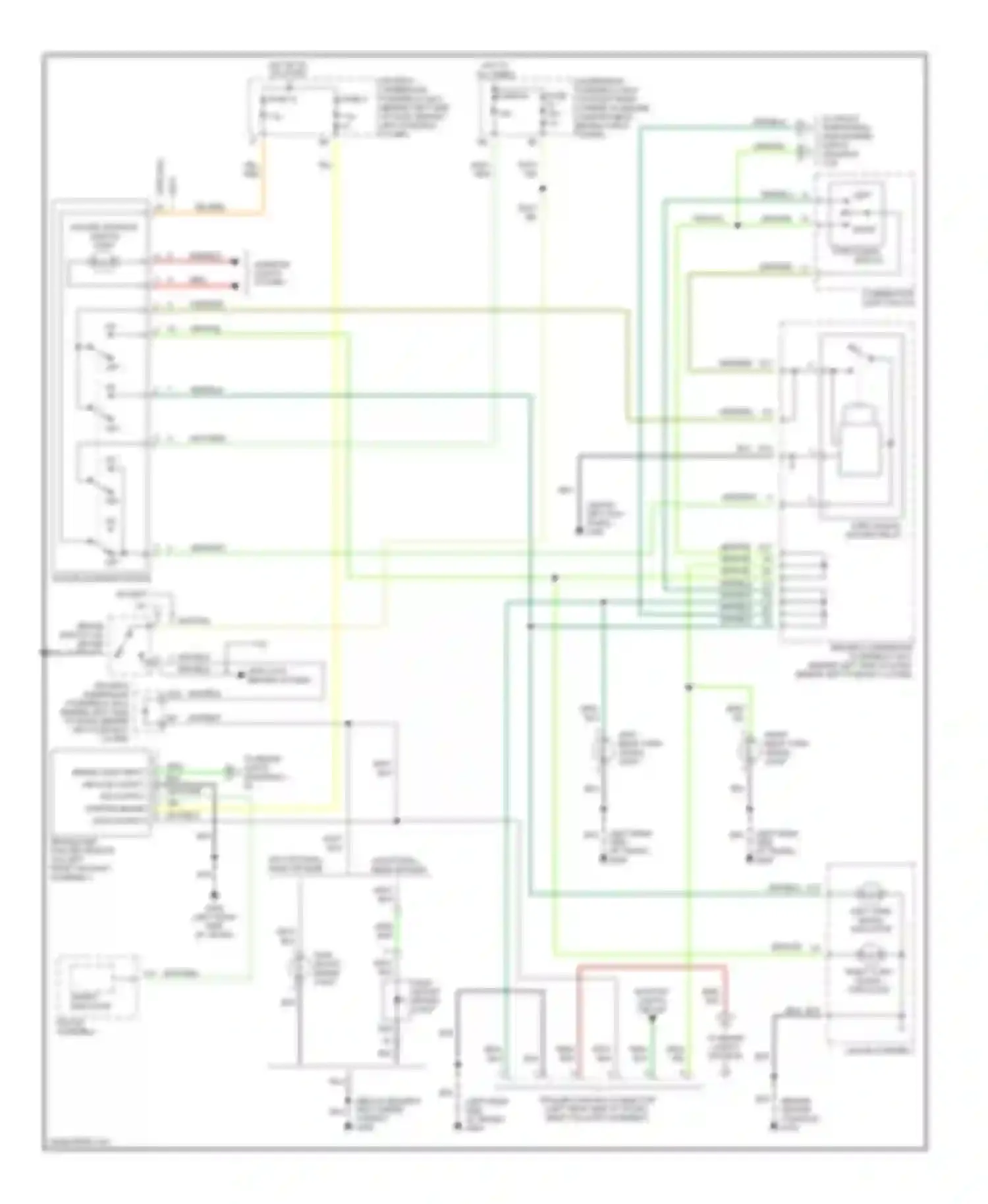 Accord Honda VI (1997-2002): Exterior lamps circuit, sedan (1 of 2)