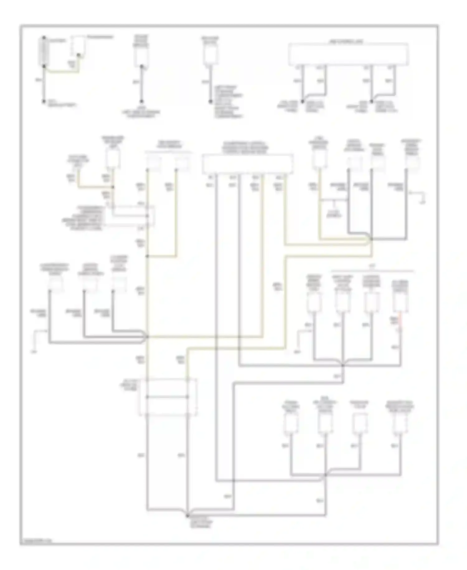 Accord Honda VI (1997-2002): Ground distribution circuit (1 of 6)
