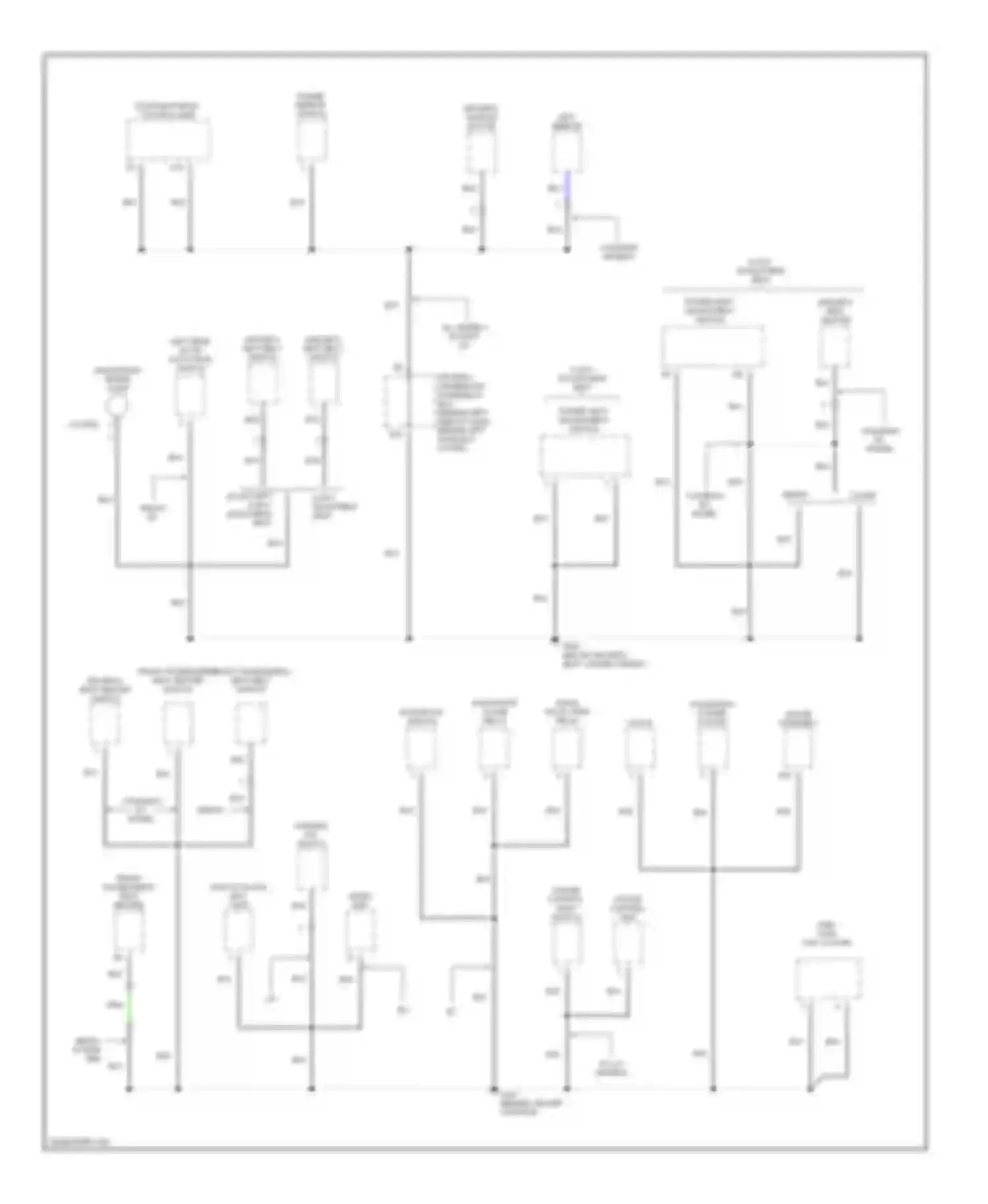 Accord Honda VI (1997-2002): Ground distribution circuit (4 of 6)