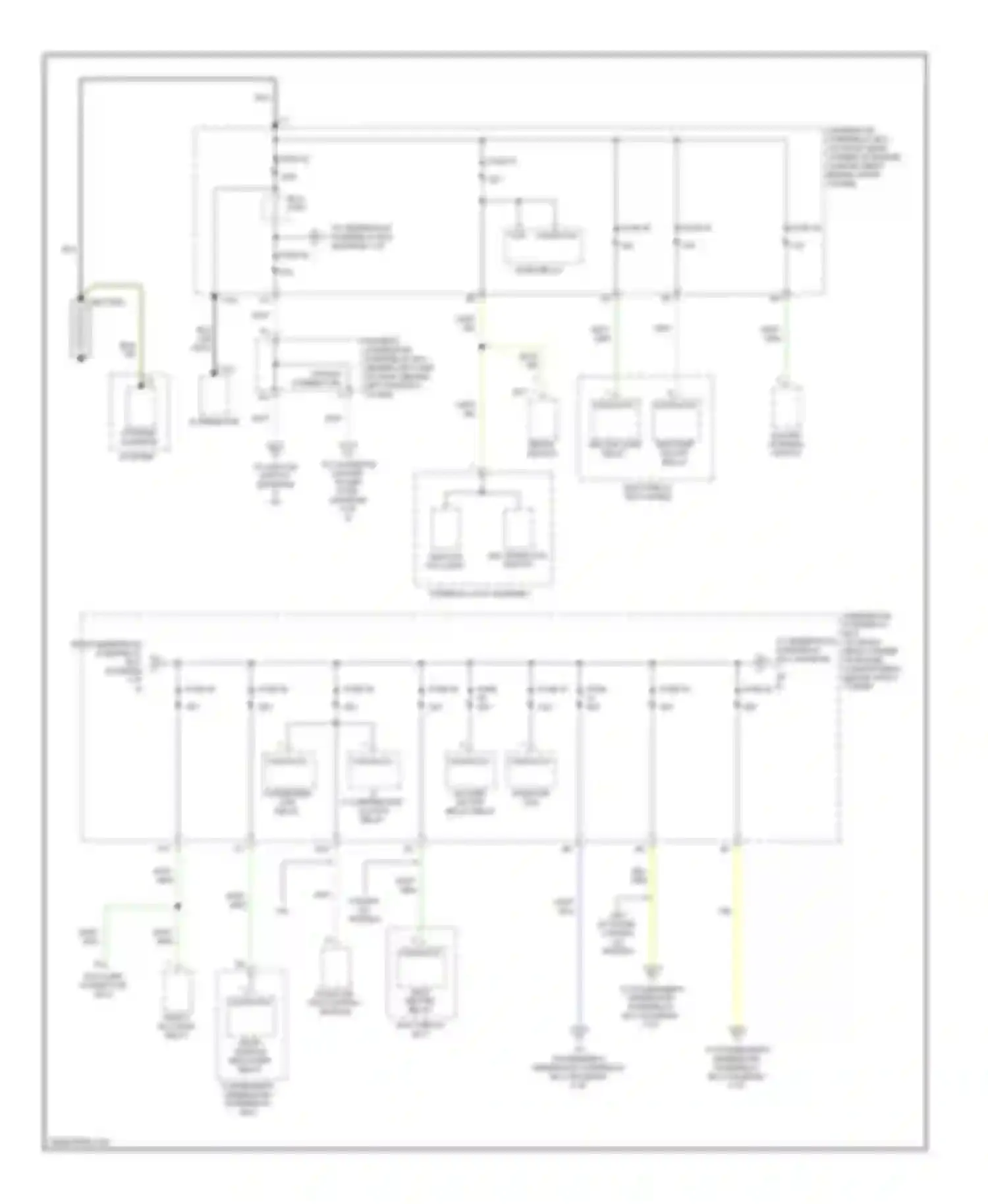 Accord Honda VI (1997-2002): Power distribution circuit (1 of 6)