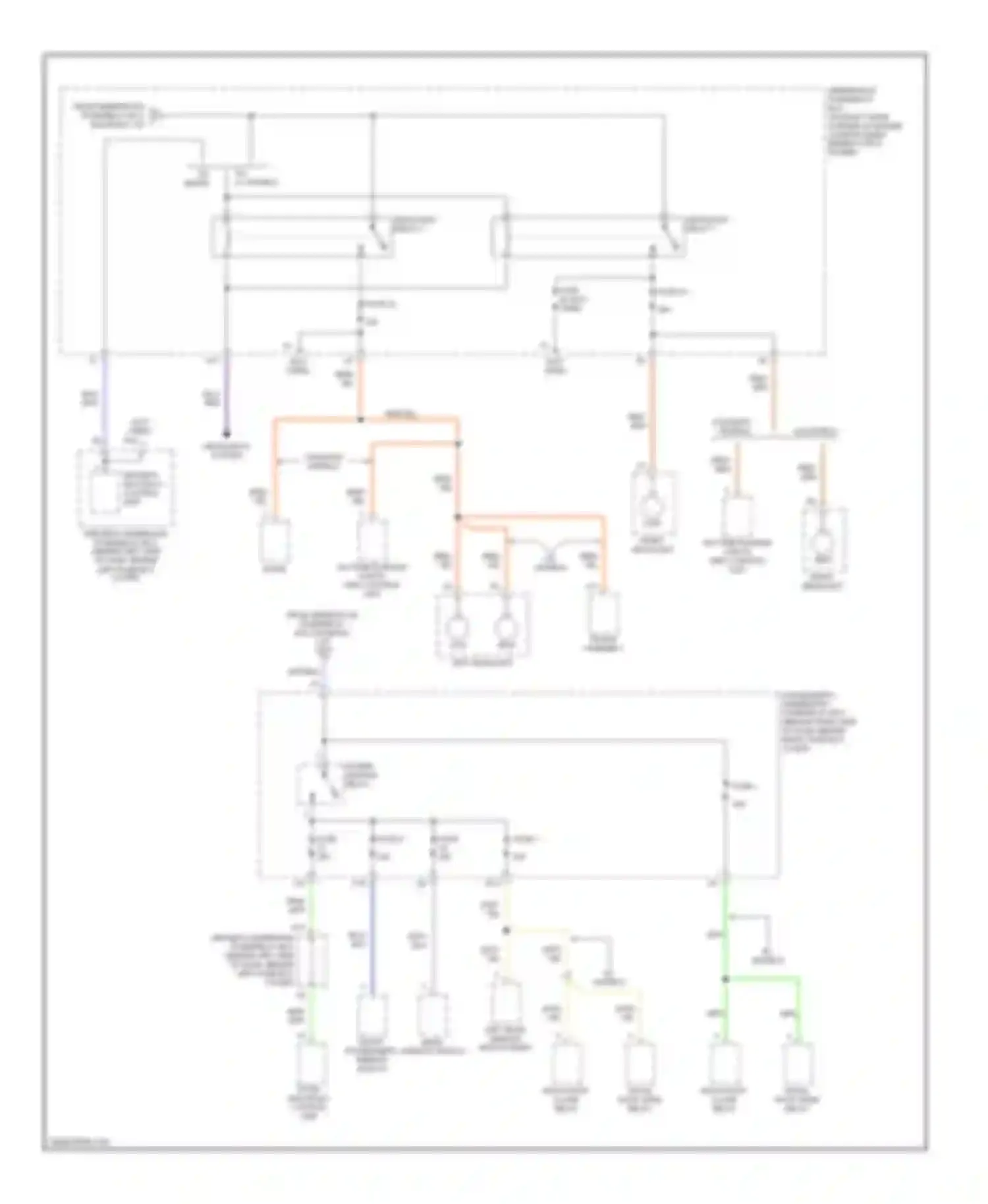 Accord Honda VI (1997-2002): Power distribution circuit (2 of 6)
