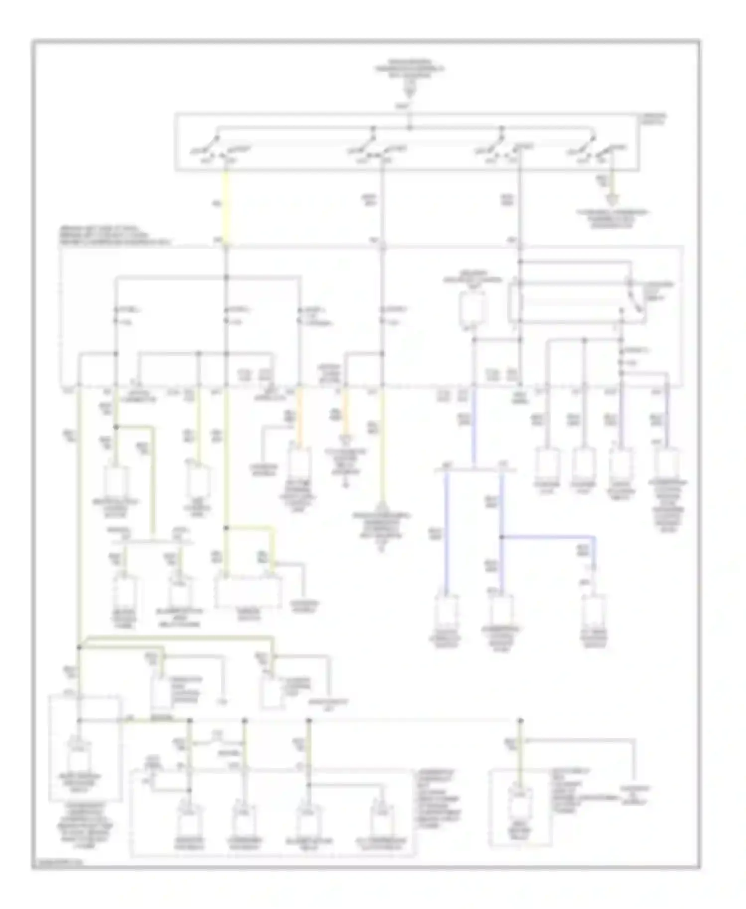 Accord Honda VI (1997-2002): Power distribution circuit (4 of 6)