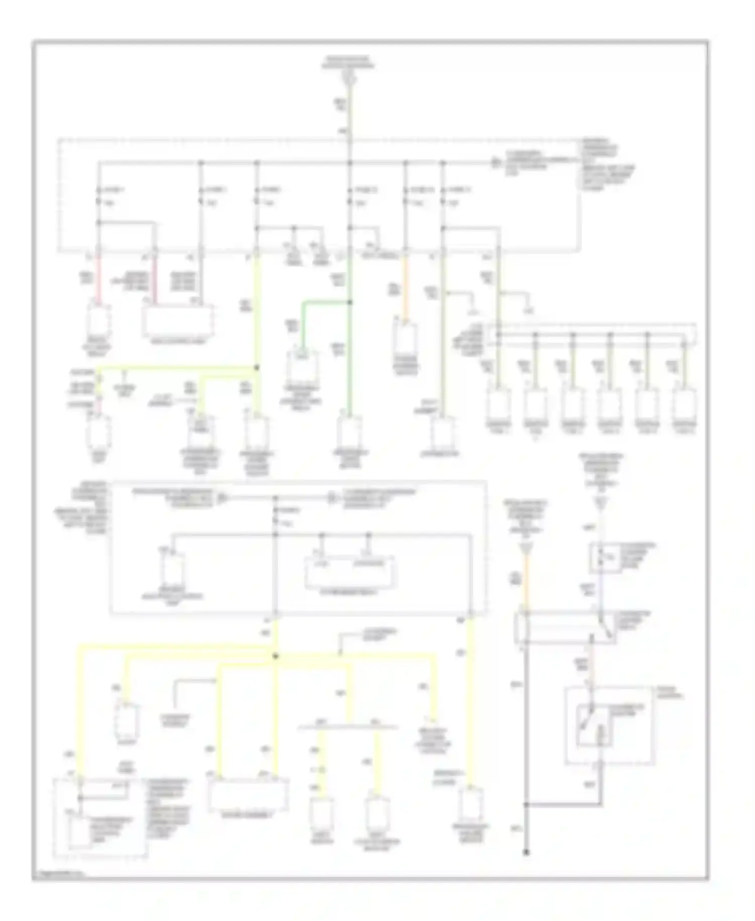 Accord Honda VI (1997-2002): Power distribution circuit (5 of 6)