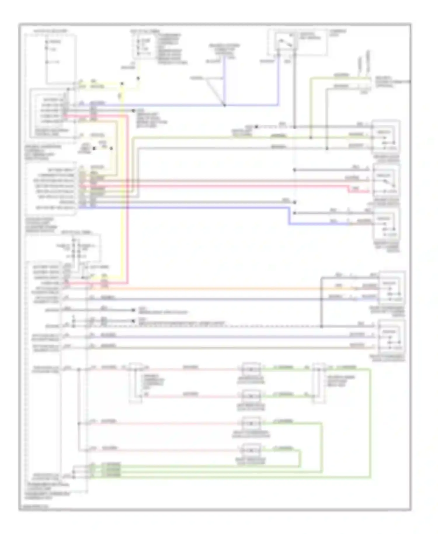 Accord Honda VI (1997-2002): Power door lock circuit, lx without keyless entry