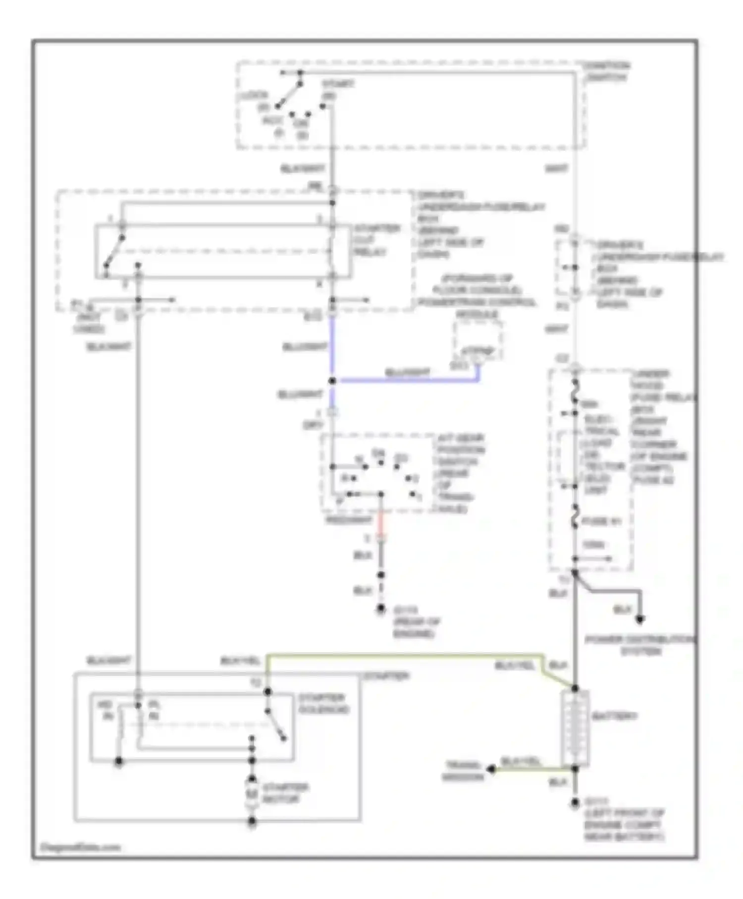 Accord Honda VI (1997-2002): 3.0l, starting circuit