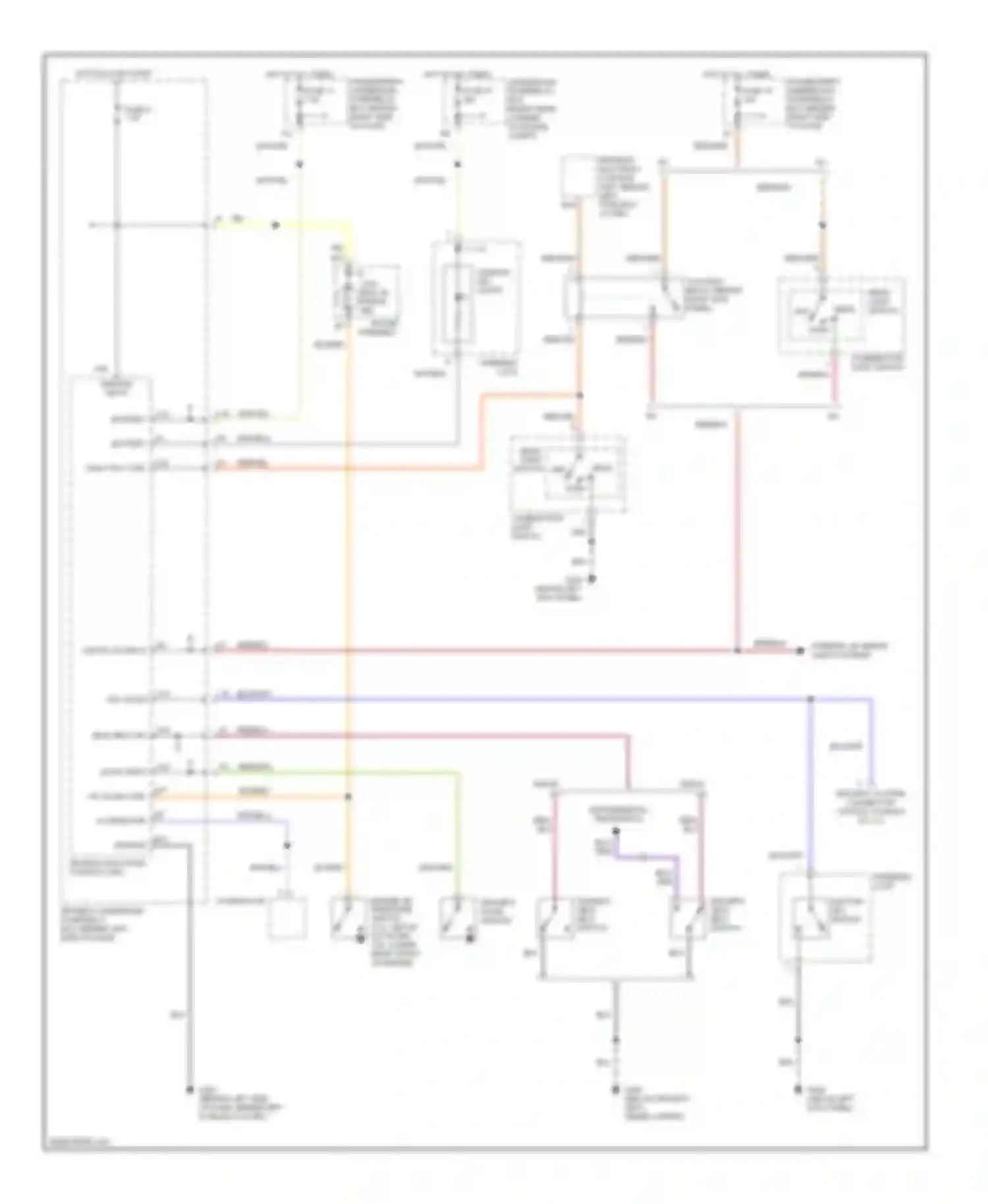 Accord Honda VI (1997-2002): Warning system circuits