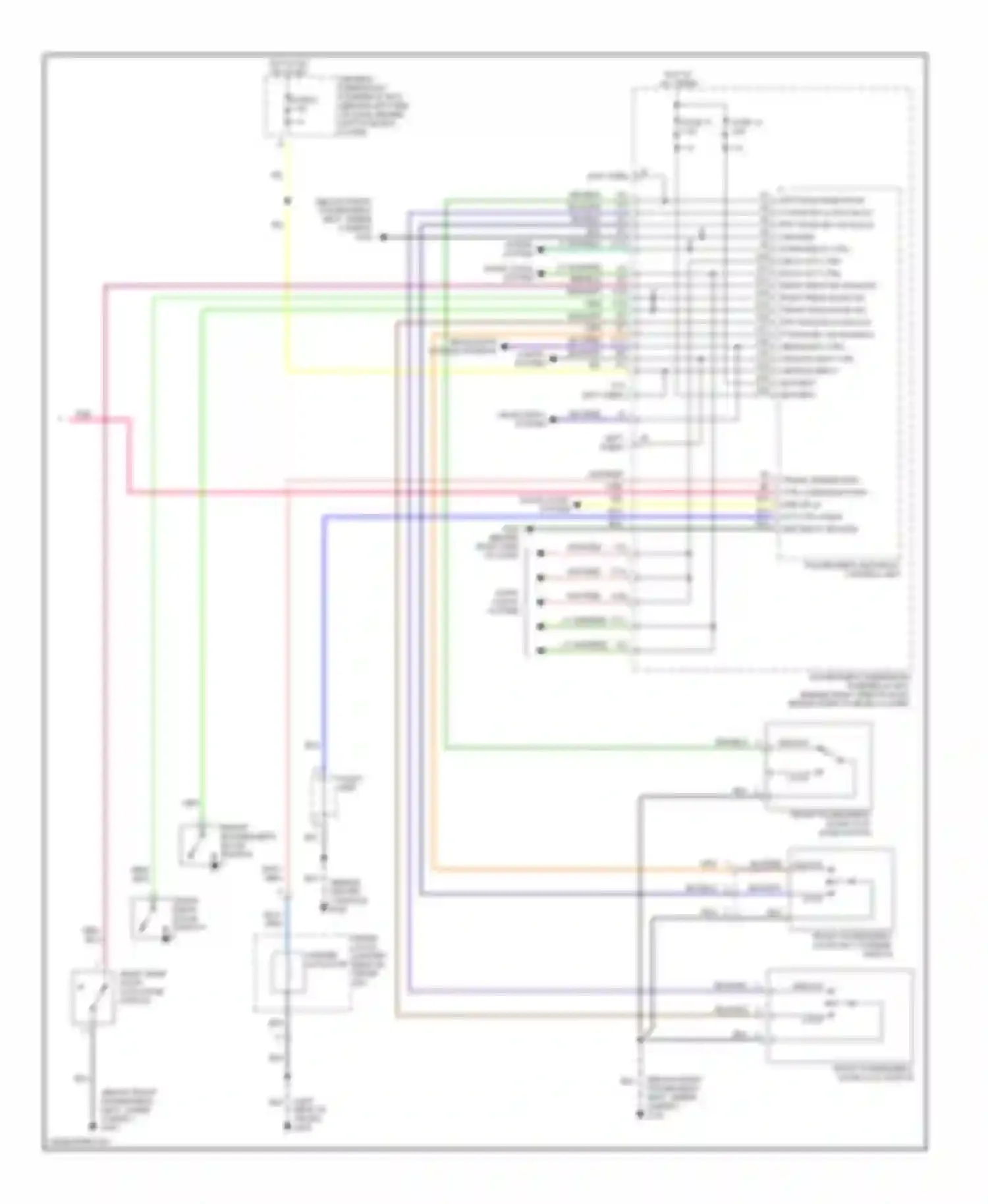 Wiring diagram audio unit for Honda Accord VI (1997-2002) (1 of 5)