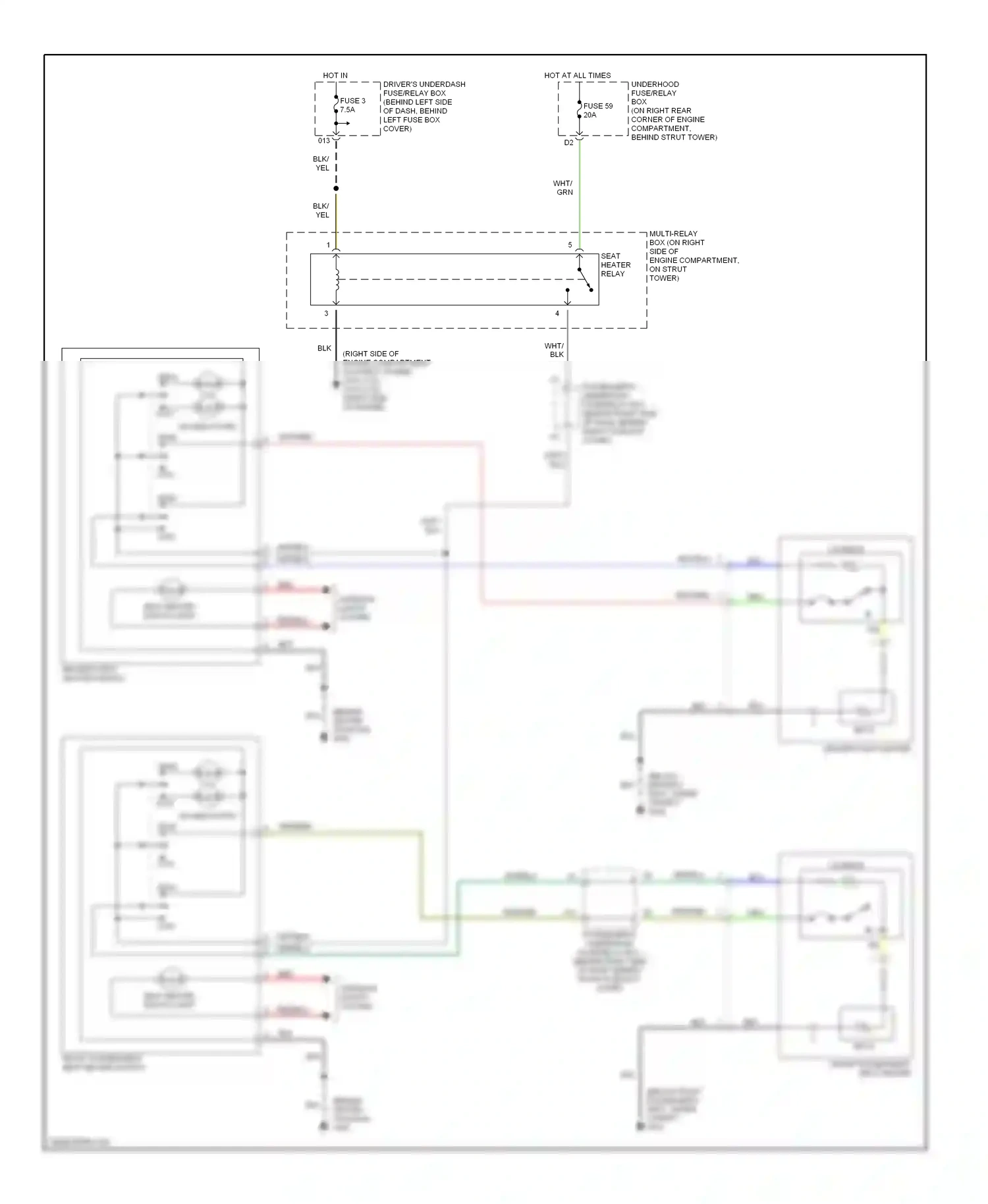 Wiring diagram blu for Honda Accord VI (1997-2002) (53 of 66)