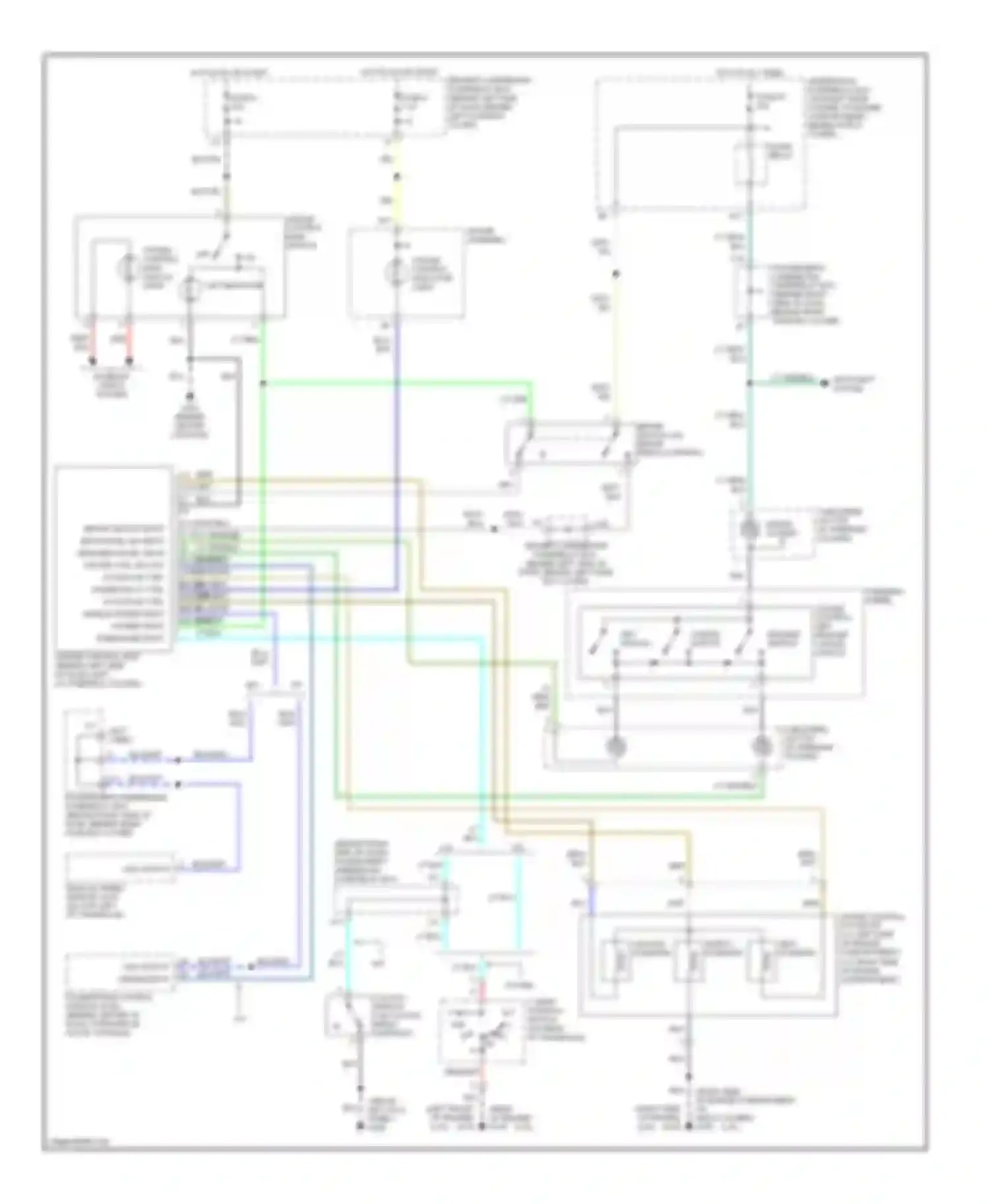 Wiring diagram cruise control set/ resume cancel switch for Honda Accord VI (1997-2002) (1 of 1)