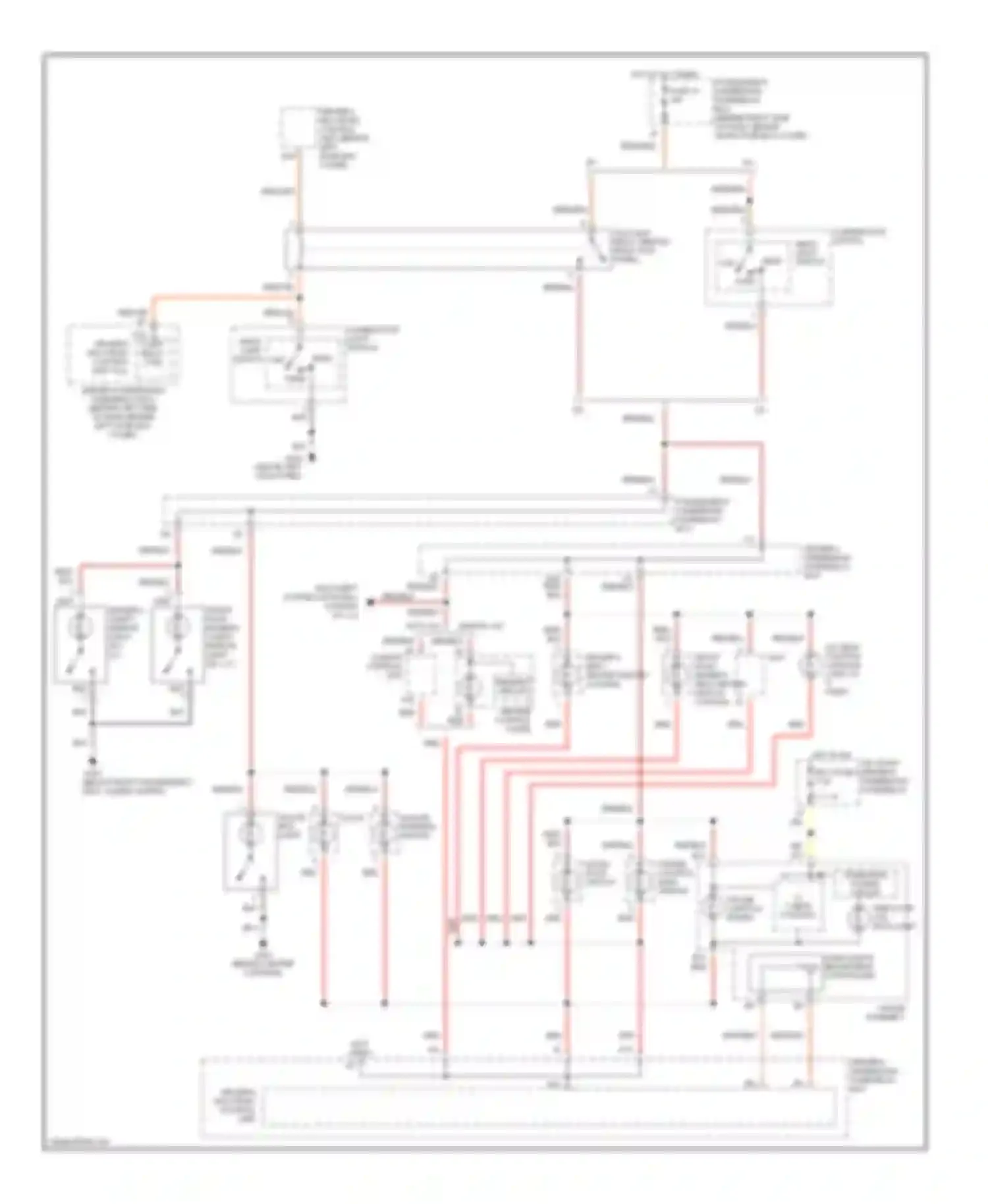 Wiring diagram driver's multiplex control unit tail- light relay ctrl for Honda Accord VI (1997-2002) (1 of 1)