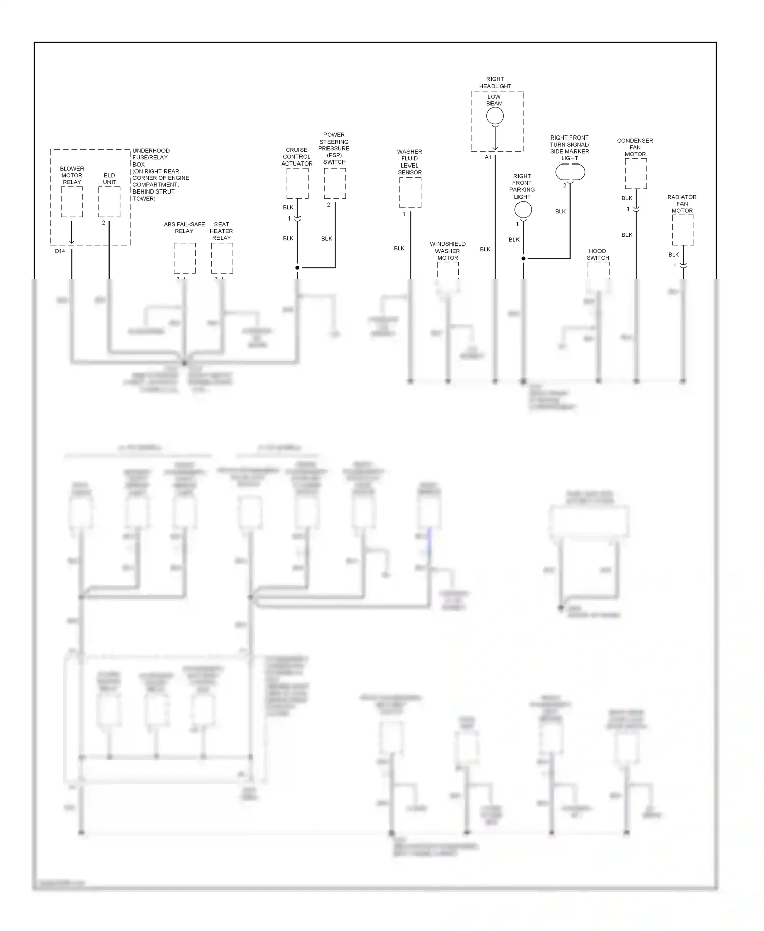 Wiring diagram eld unit for Honda Accord VI (1997-2002) (1 of 6)