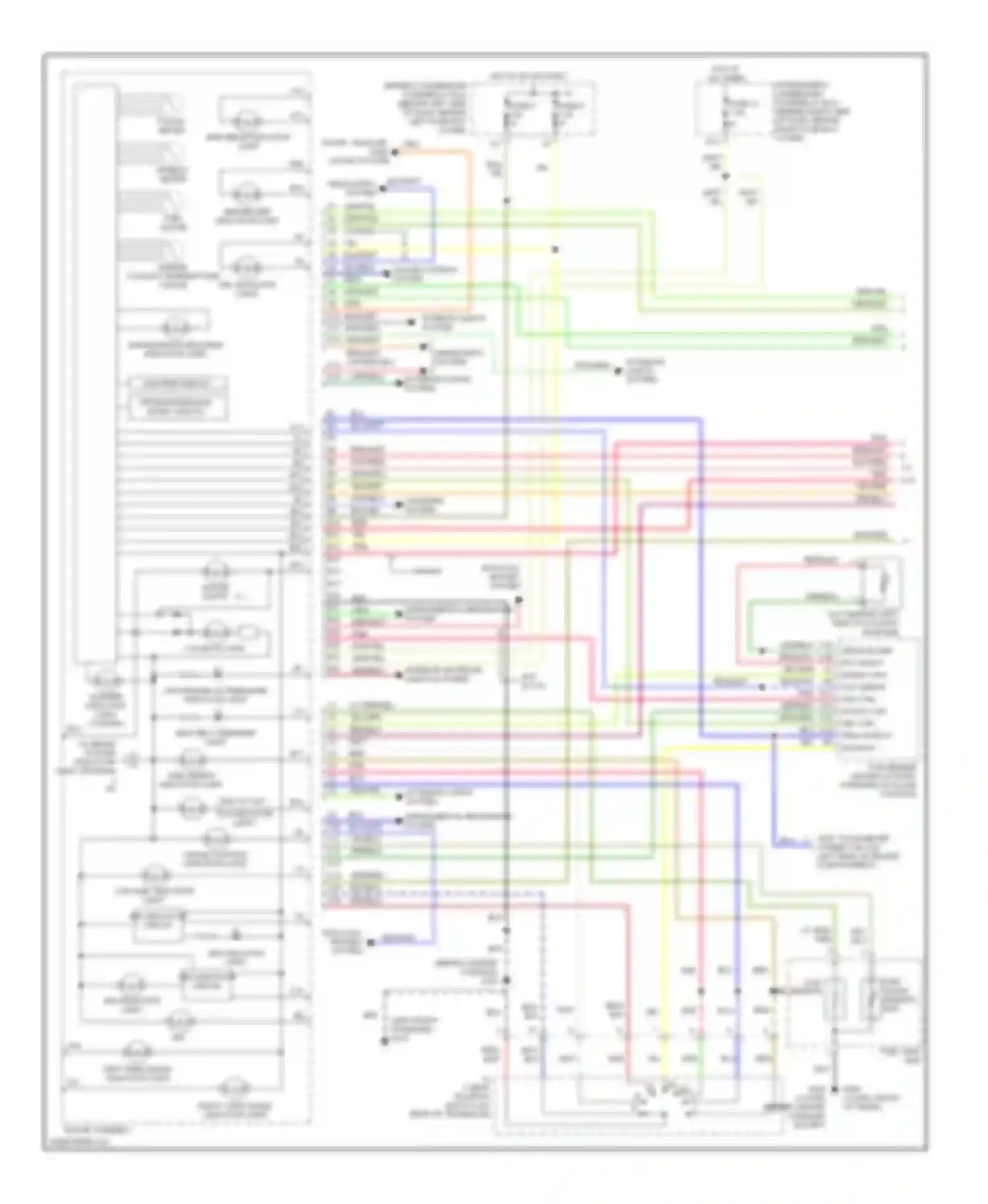 Wiring diagram maintenance required indicator light for Honda Accord VI (1997-2002) (2 of 2)