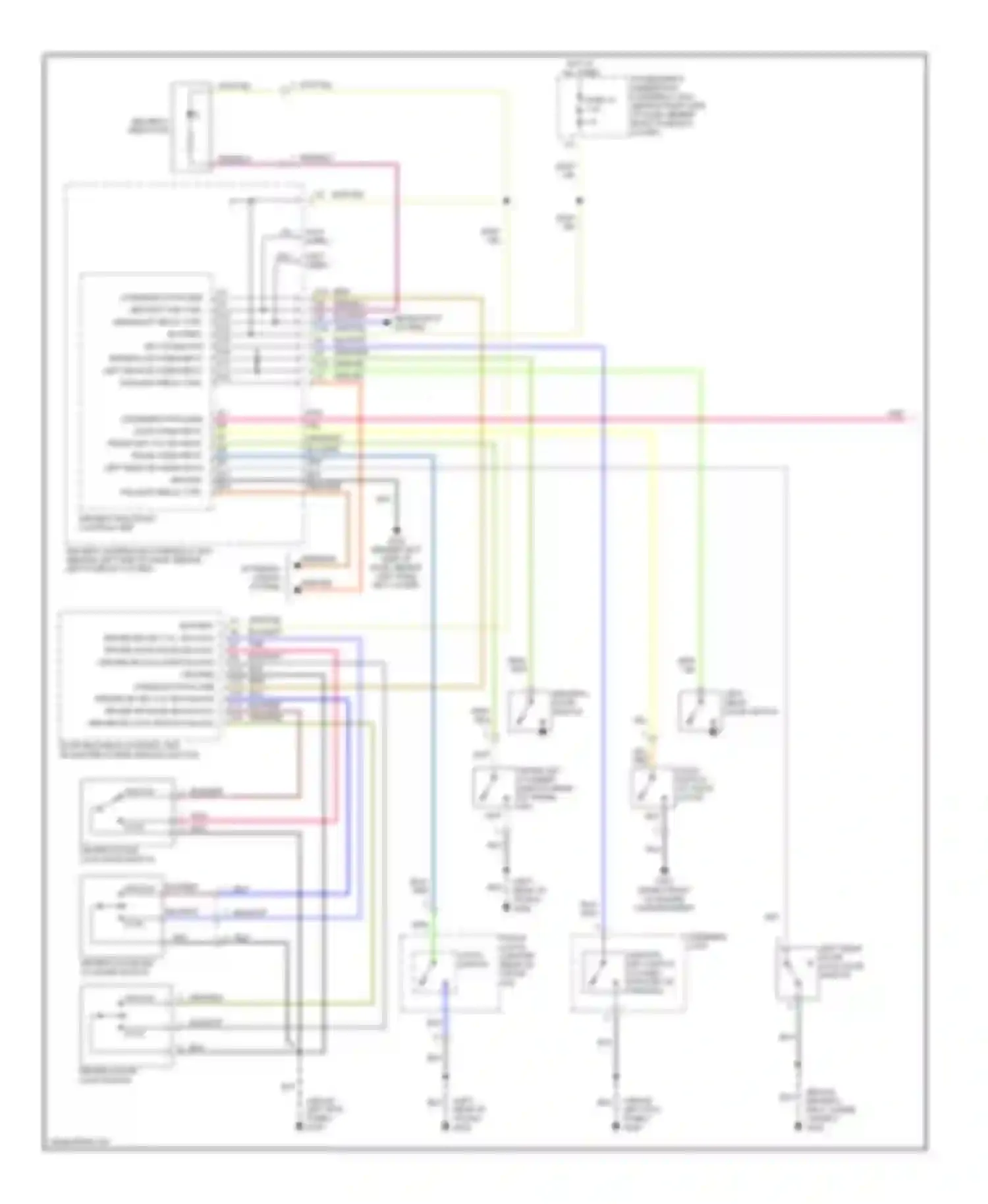 Wiring diagram security indicator for Honda Accord VI (1997-2002) (1 of 1)