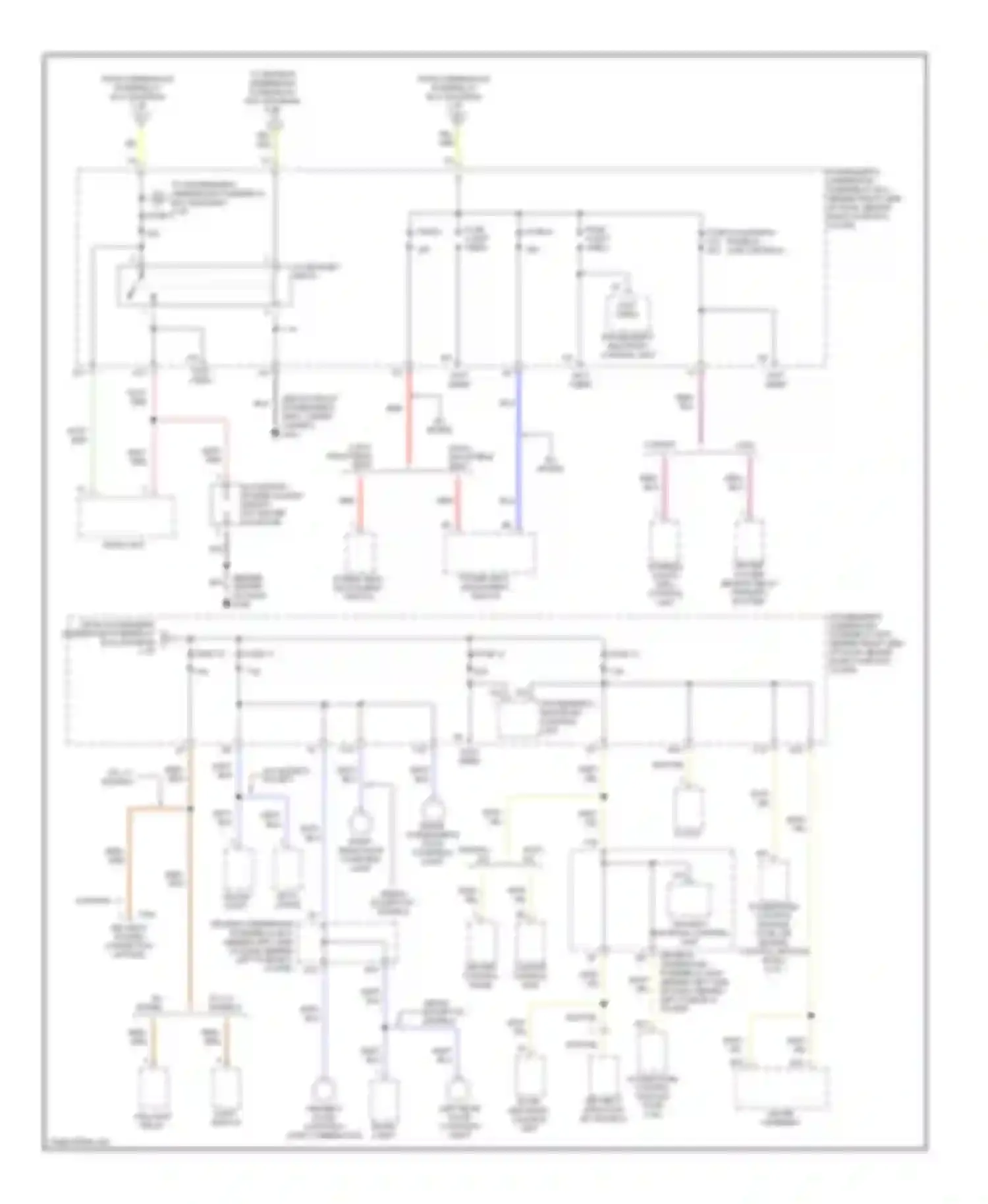 Wiring diagram sedan except dx models for Honda Accord VI (1997-2002) (1 of 1)