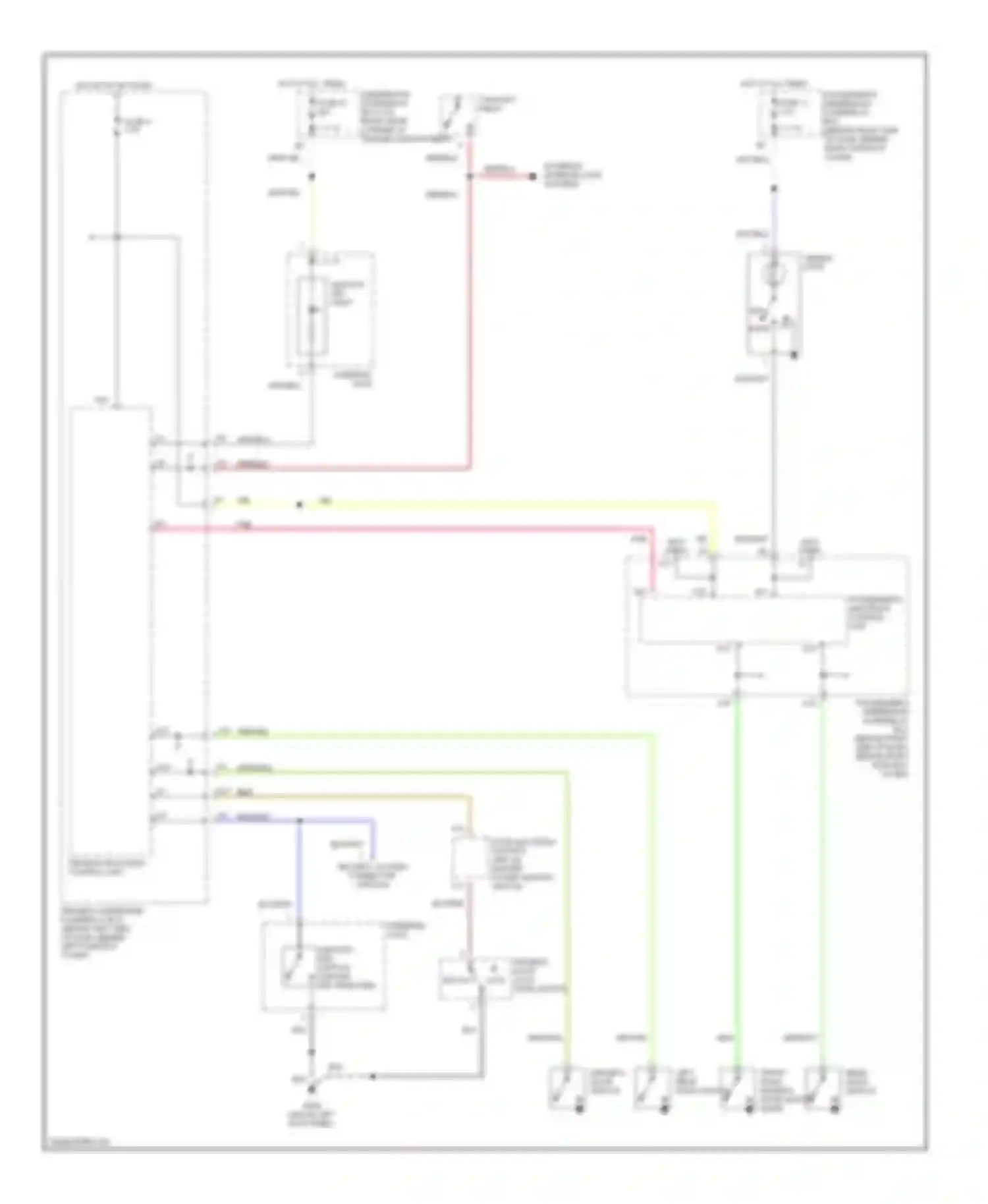 Wiring diagram steering lock for Honda Accord VI (1997-2002) (2 of 8)