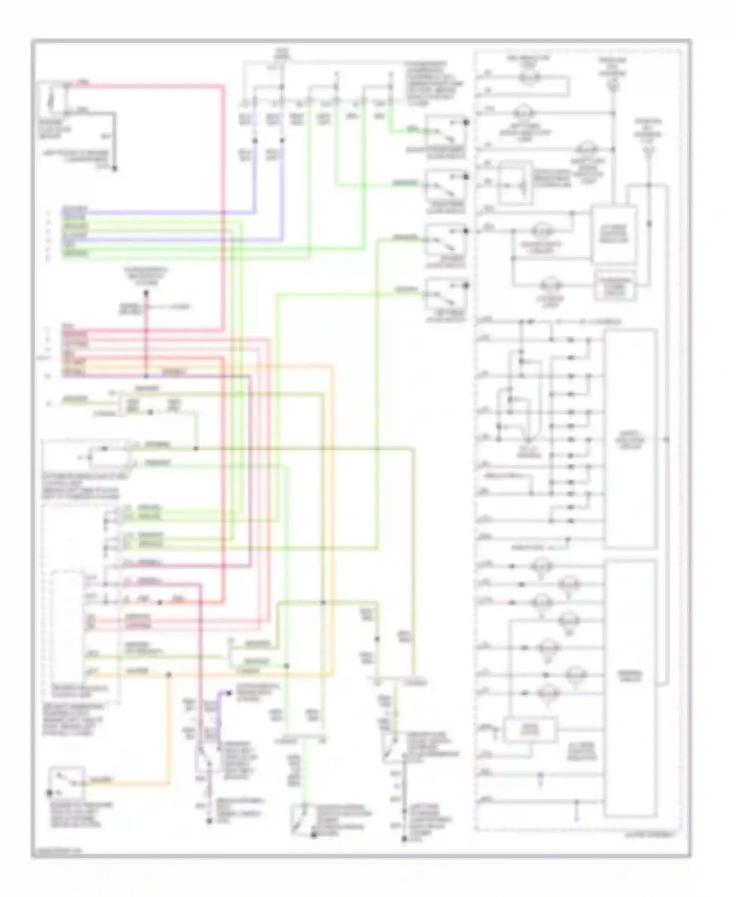 Wiring diagram washer fluid level sensor for Honda Accord VI (1997-2002) (1 of 4)
