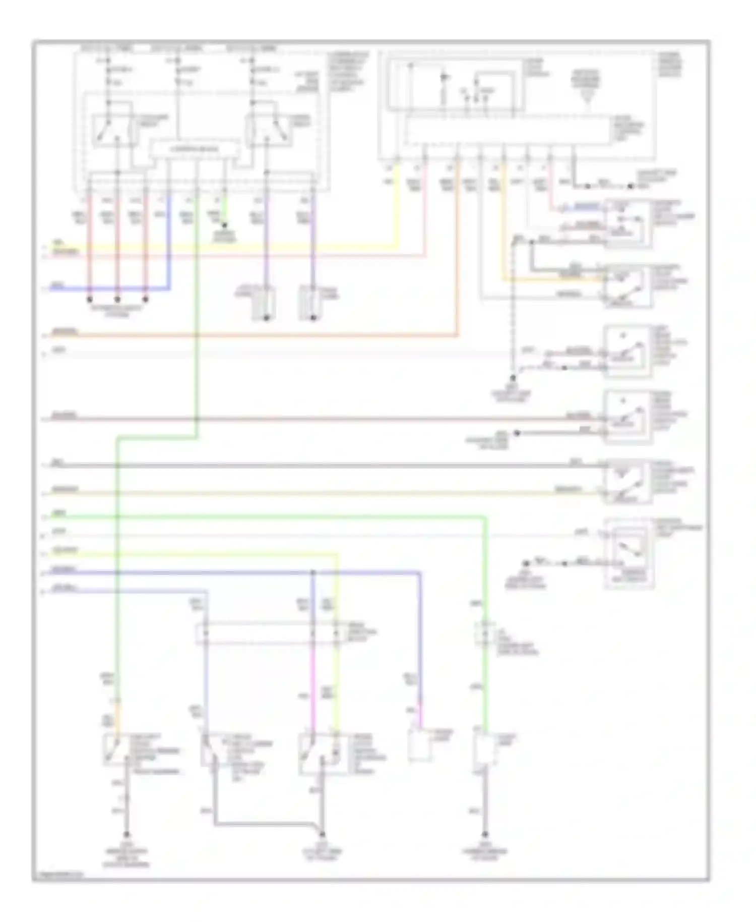 Accord Honda VII facelift (2005-2008): Forced entry circuit, hybrid (2 of 2)