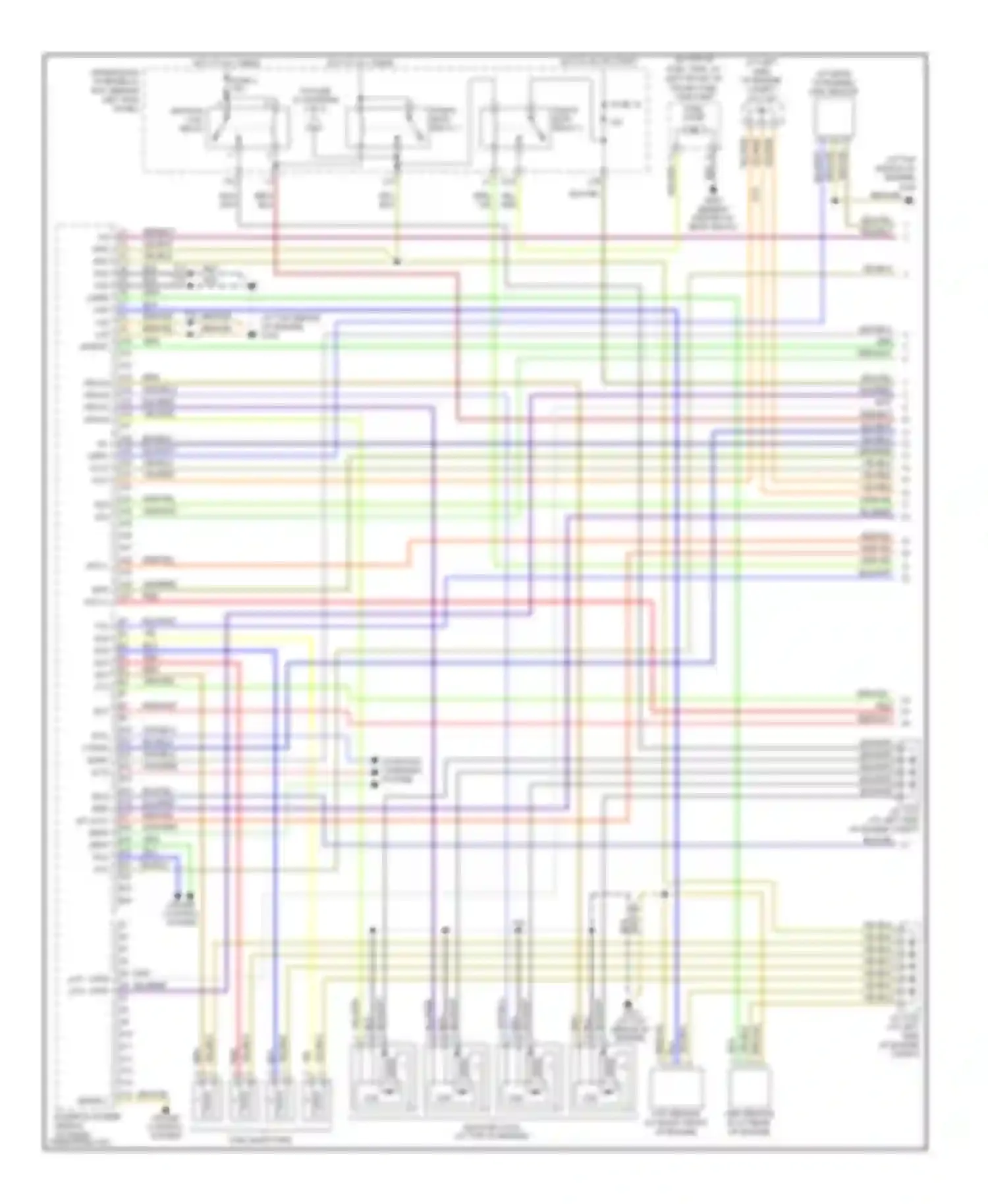 Accord Honda VII facelift (2005-2008): Wiring diagram engine performance 2.4l (1 of 4)