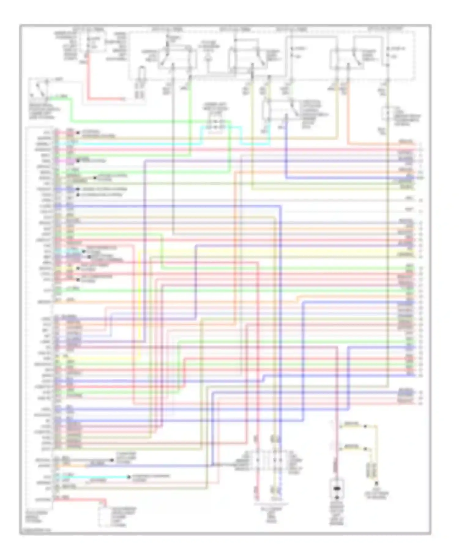 Accord Honda VII facelift (2005-2008): Wiring diagram engine performance 3.0l, hybrid (1 of 9)