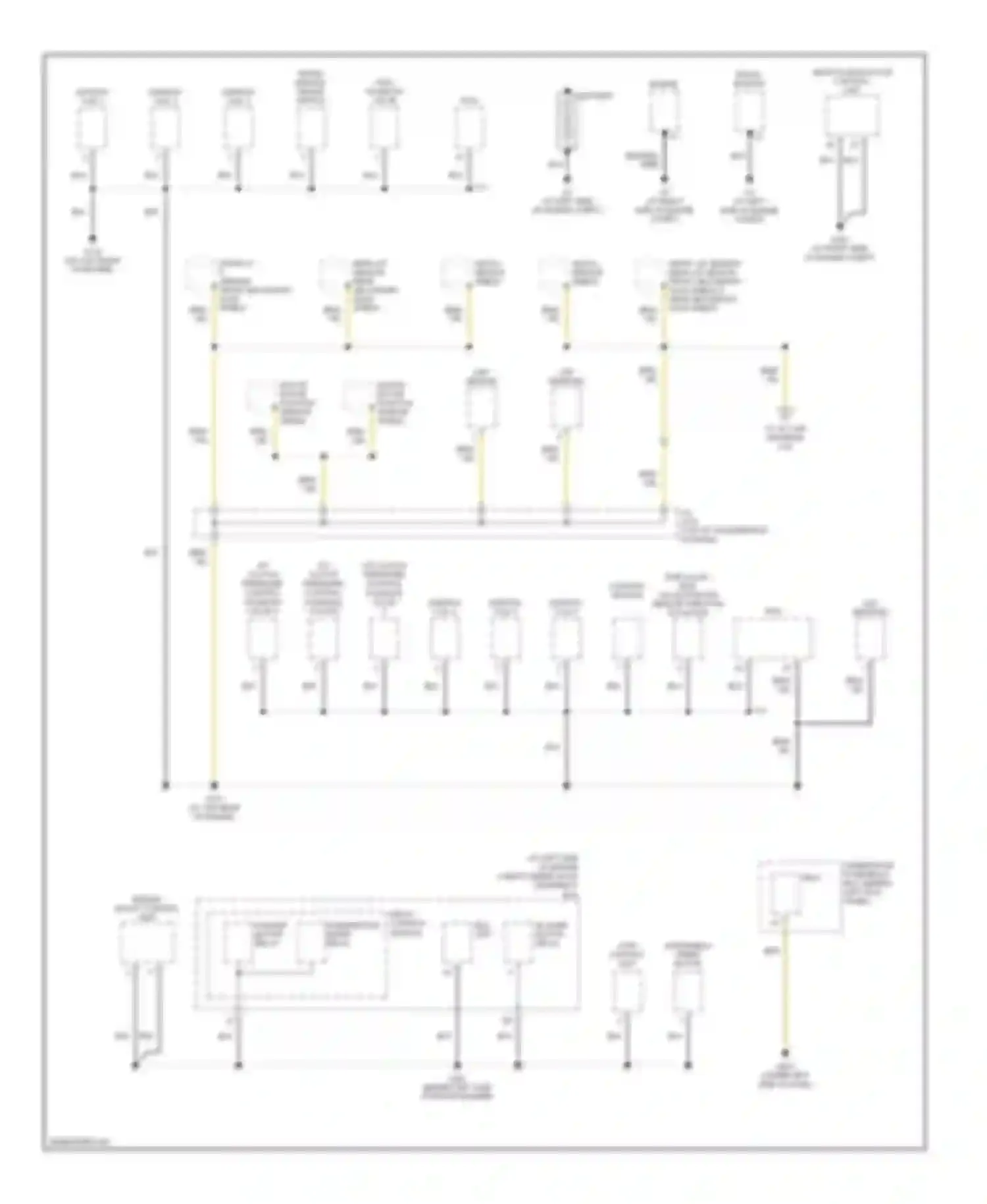 Accord Honda VII facelift (2005-2008): Ground distribution circuit, hybrid (1 of 5)