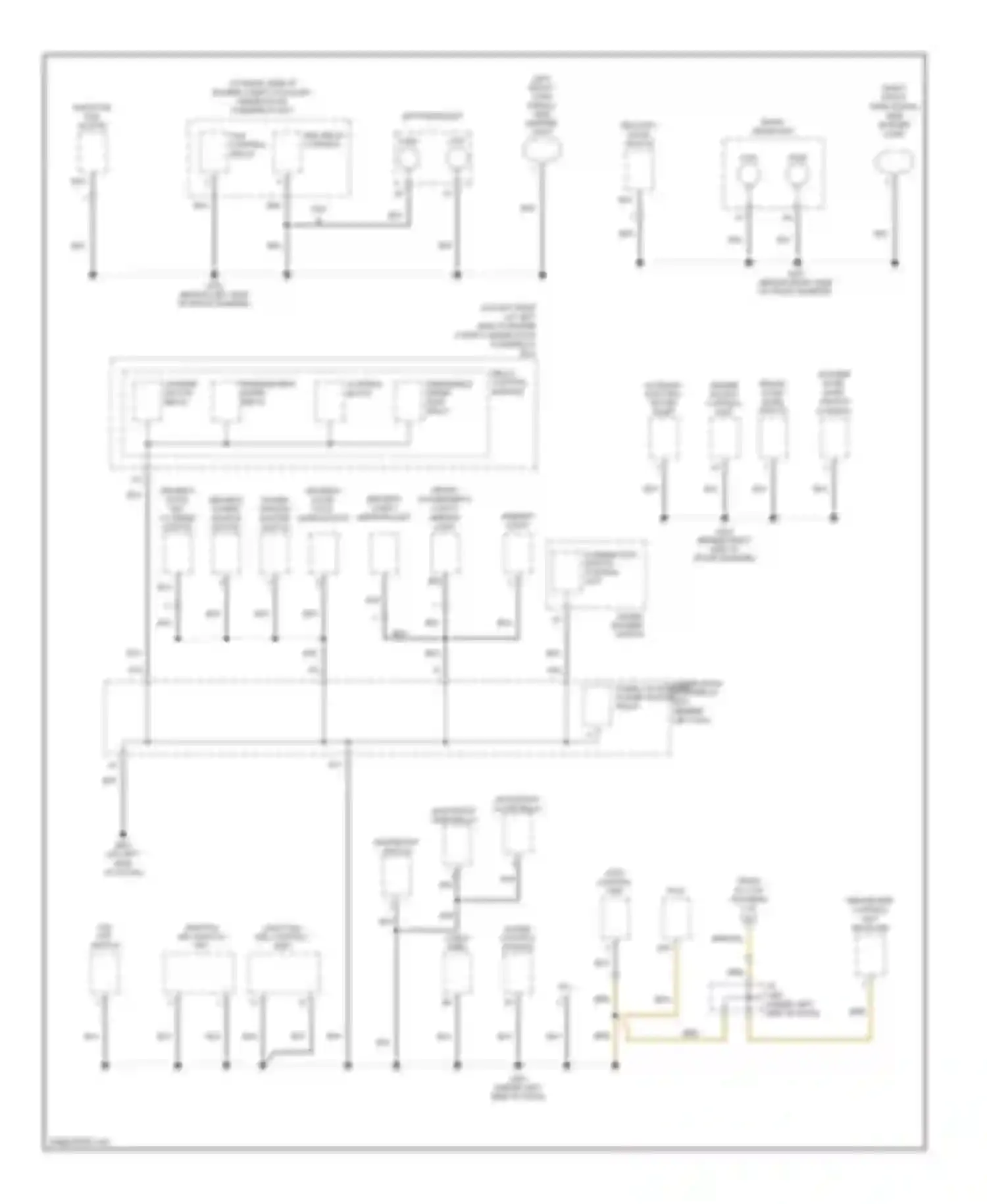Accord Honda VII facelift (2005-2008): Ground distribution circuit, hybrid (2 of 5)