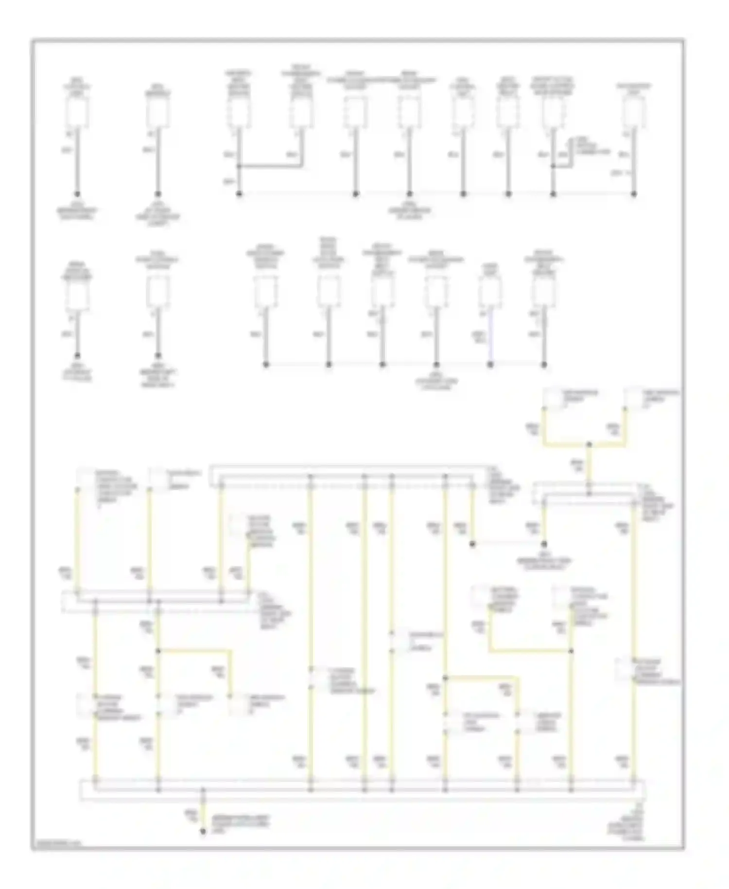 Accord Honda VII facelift (2005-2008): Ground distribution circuit, hybrid (4 of 5)