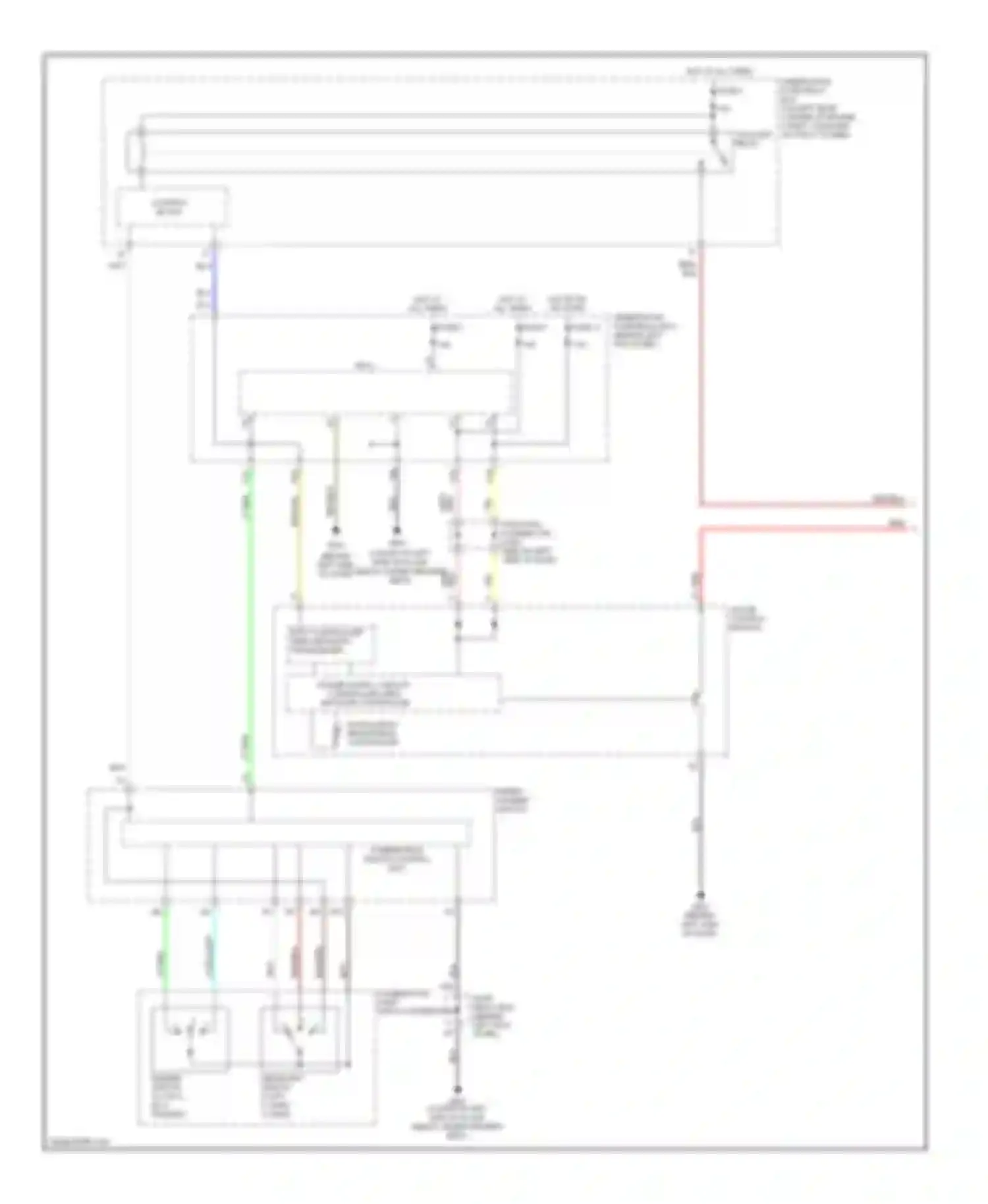 Accord Honda VII facelift (2005-2008): Instrument illumination circuit, except hybrid (1 of 2)